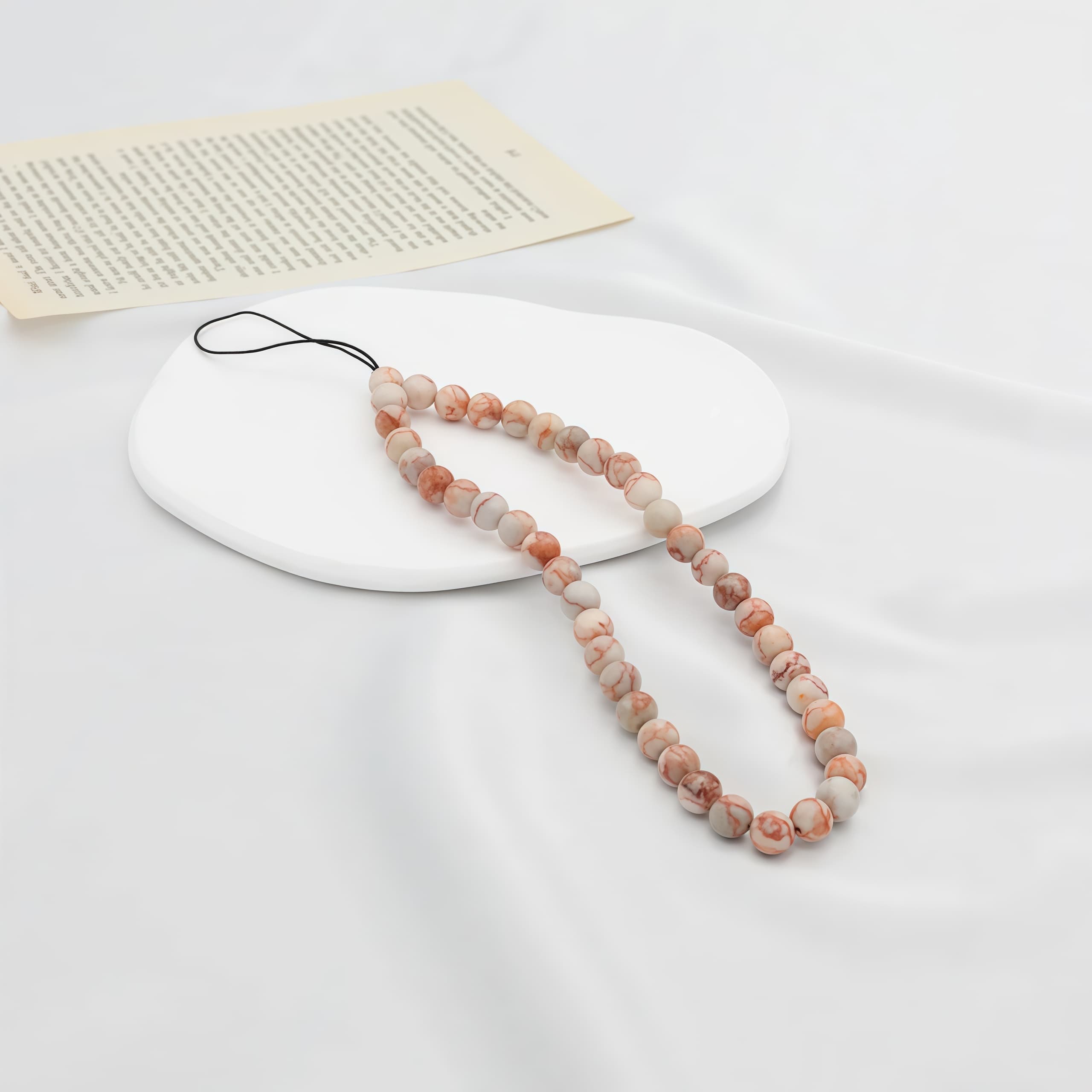 6MM Beaded Phone Chain New Anti Lost Phone Strap 32cm