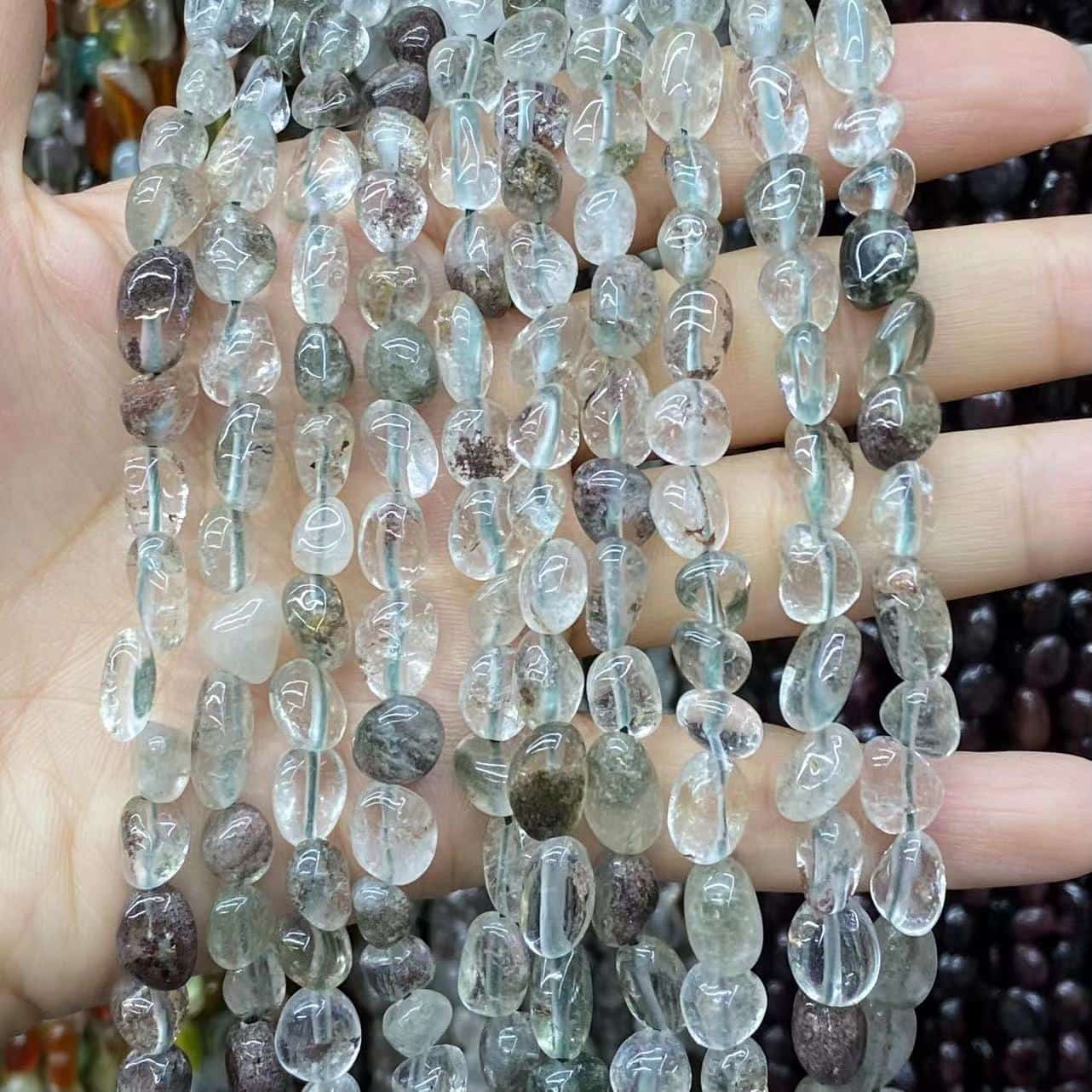 Nugget Smooth Beads 6-8mm Gemstone/Quartz/Jasper/Agate