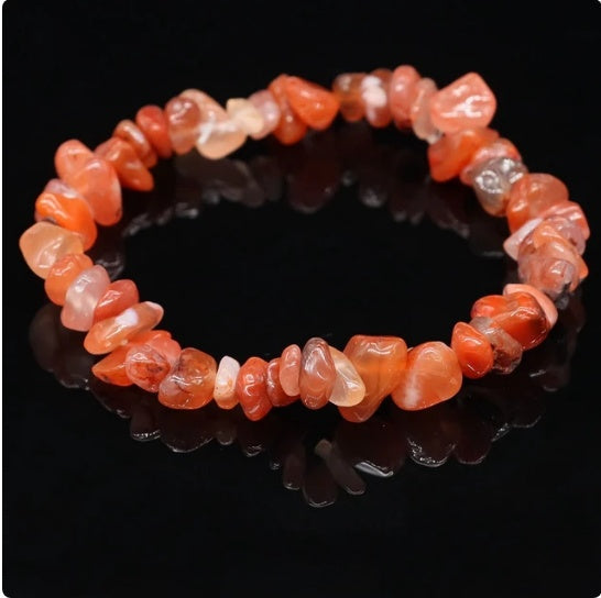 Chip Bead Stretch Bracelet 7.5inch
