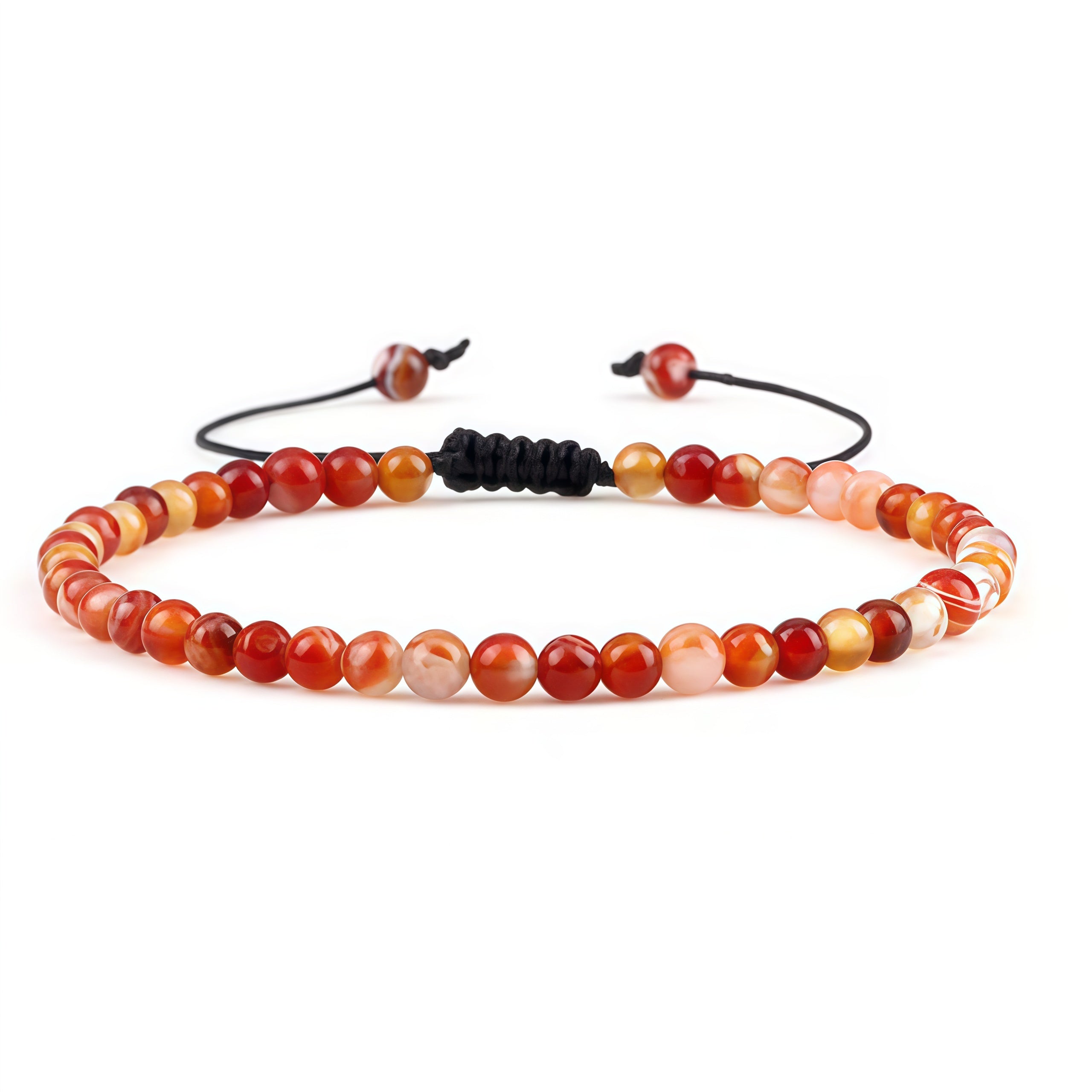 Beads Bracelet Adjustable Rope String Braided Bracelets 4mm 6mm 8mm