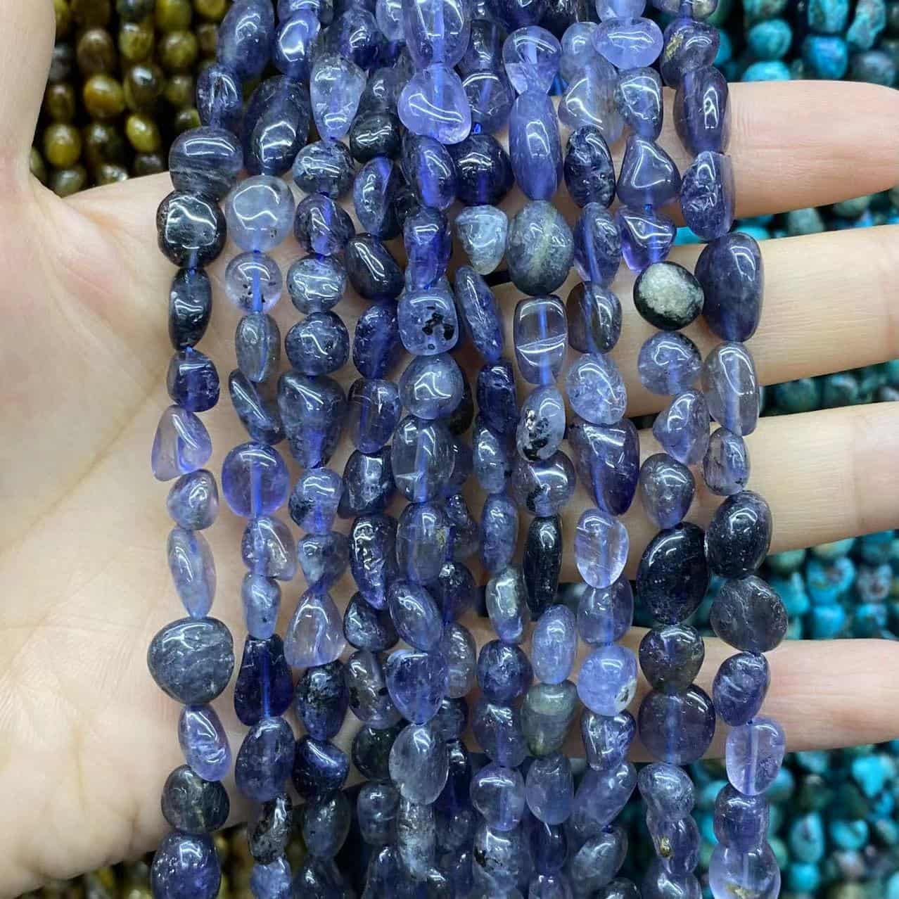 Nugget Smooth Beads 6-8mm Gemstone/Quartz/Jasper/Agate