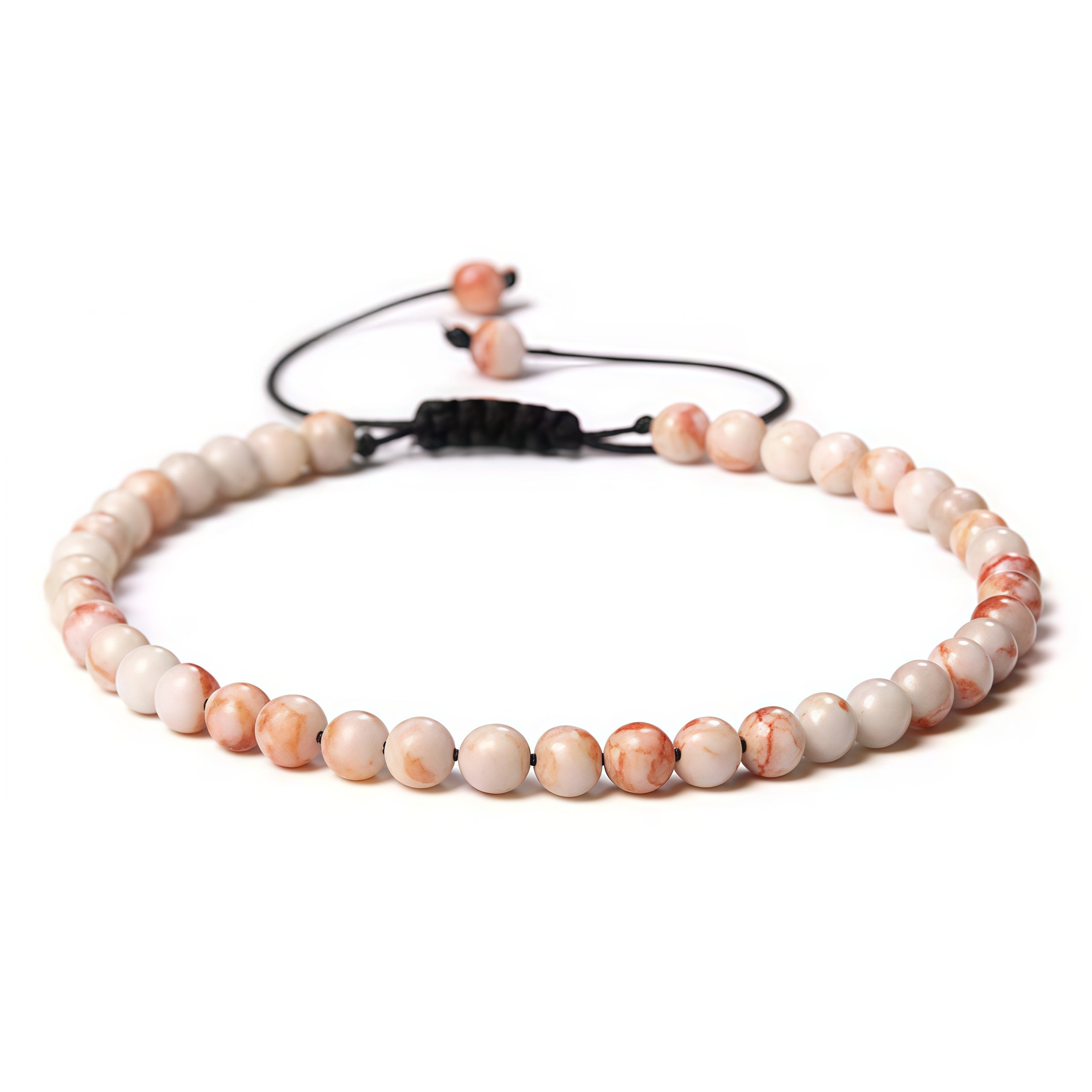 Beads Bracelet Adjustable Rope String Braided Bracelets 4mm 6mm 8mm