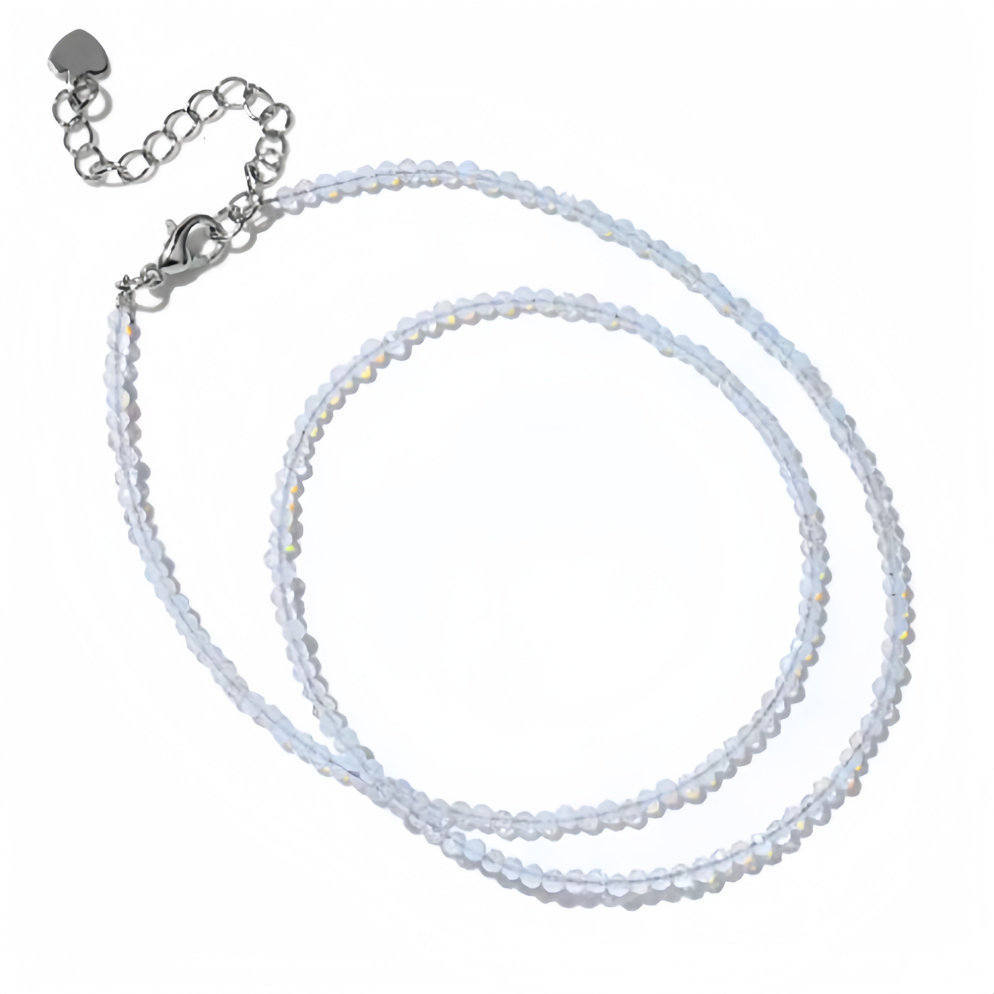 2mm Shining Beads Stone Necklace Choker Jewelry