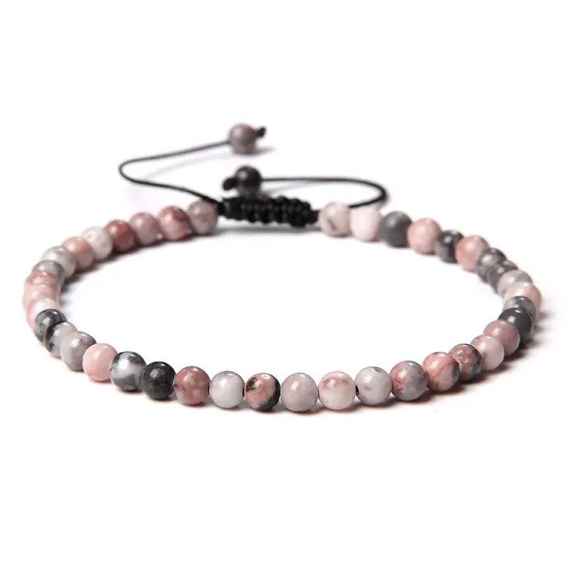 Beads Bracelet Adjustable Rope String Braided Bracelets 4mm 6mm 8mm