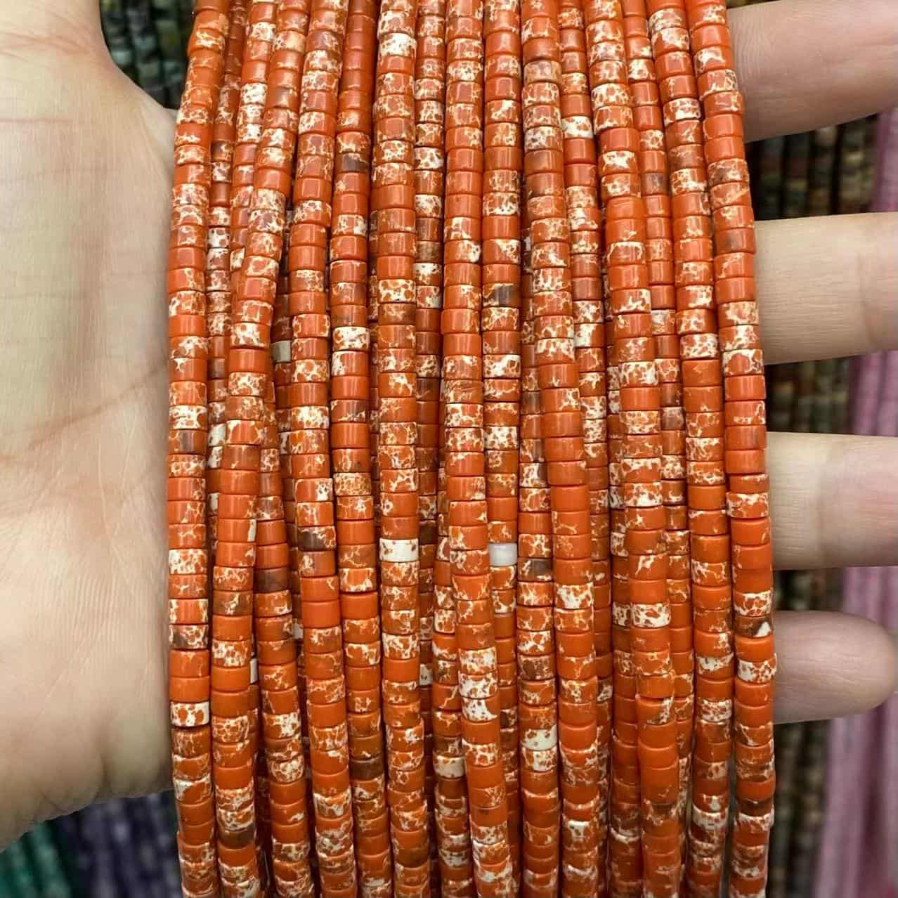 Heishi Rondelle Beads 2x4mm Quartz/Jasper/Agate/Crystal