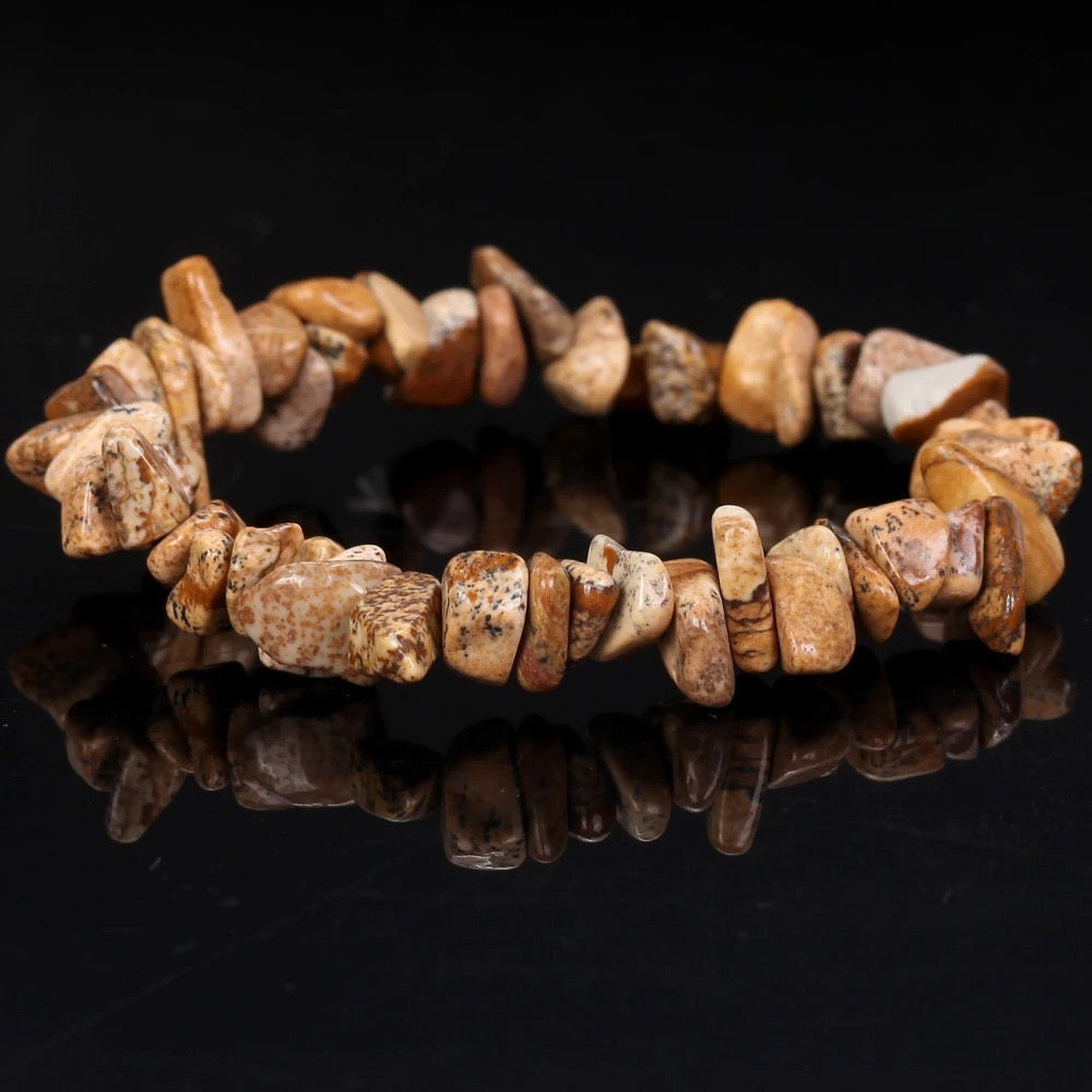 Chip Bead Stretch Bracelet 7.5inch
