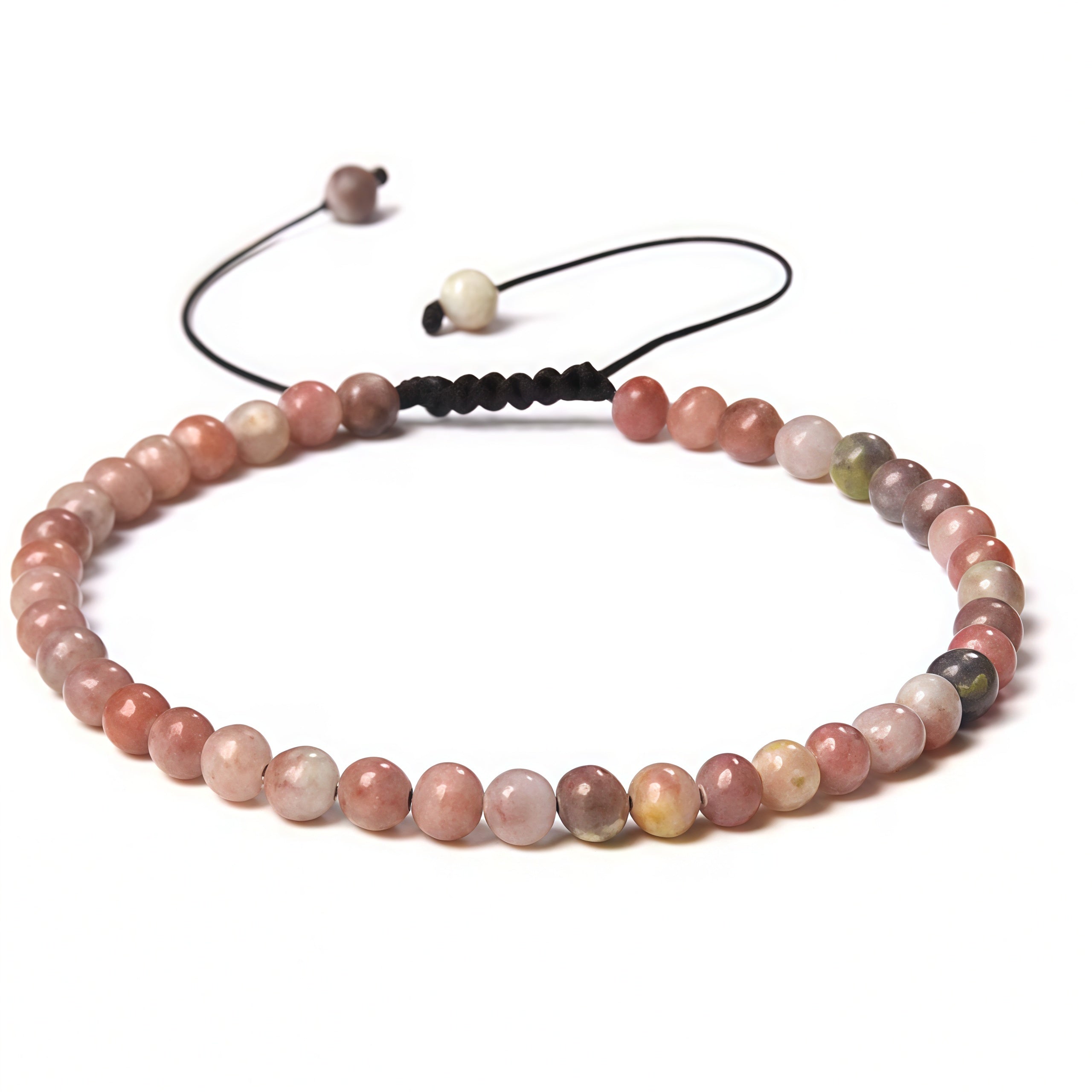 Beads Bracelet Adjustable Rope String Braided Bracelets 4mm 6mm 8mm