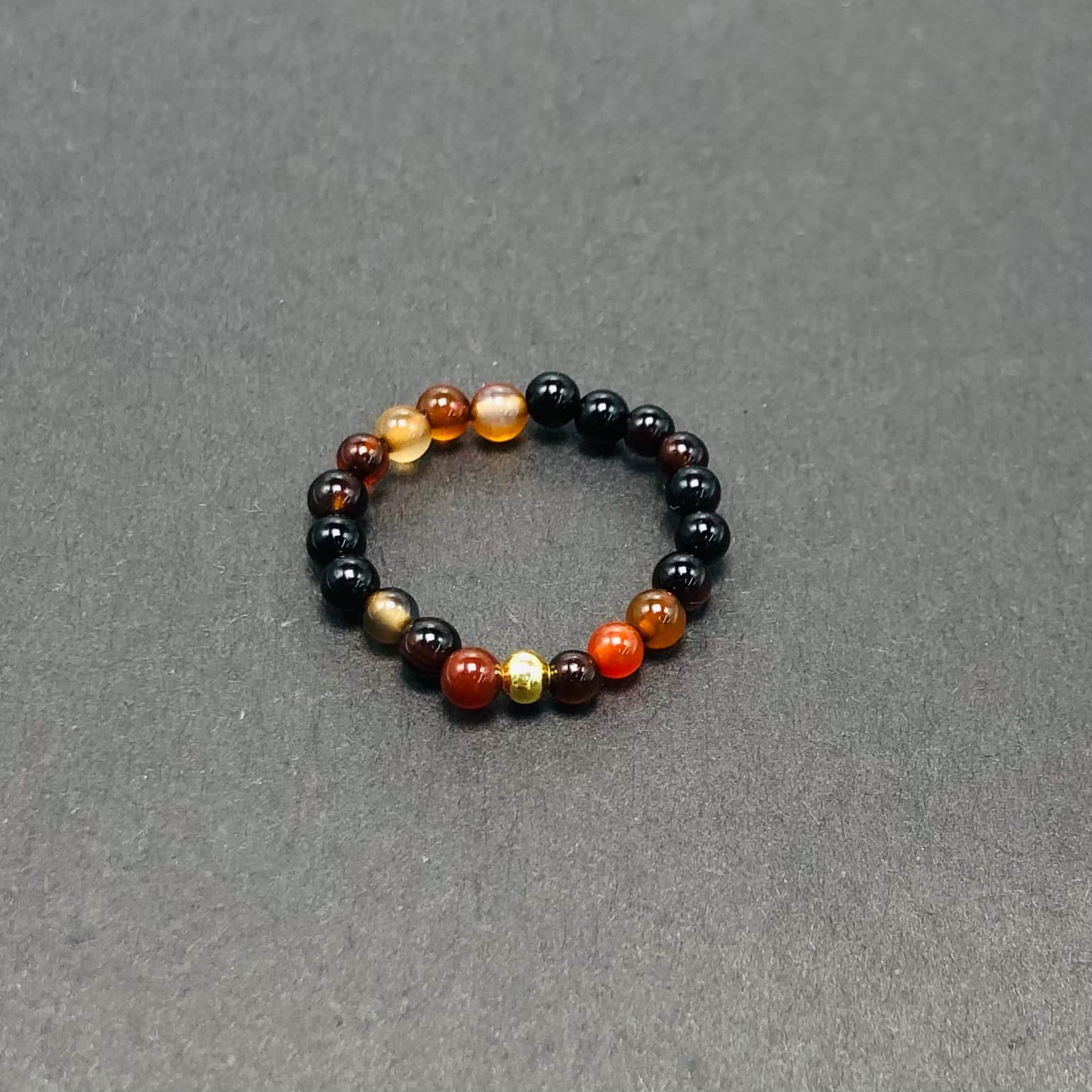 3mm Multi Round Bead Ring Elastic Rings Stackable