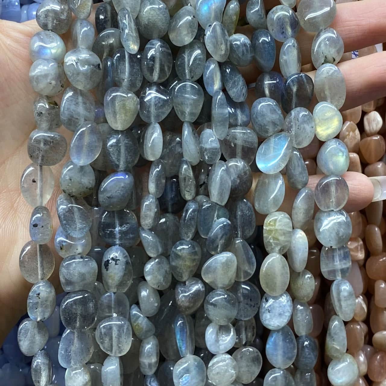 Nugget Smooth Beads 6-8mm Gemstone/Quartz/Jasper/Agate