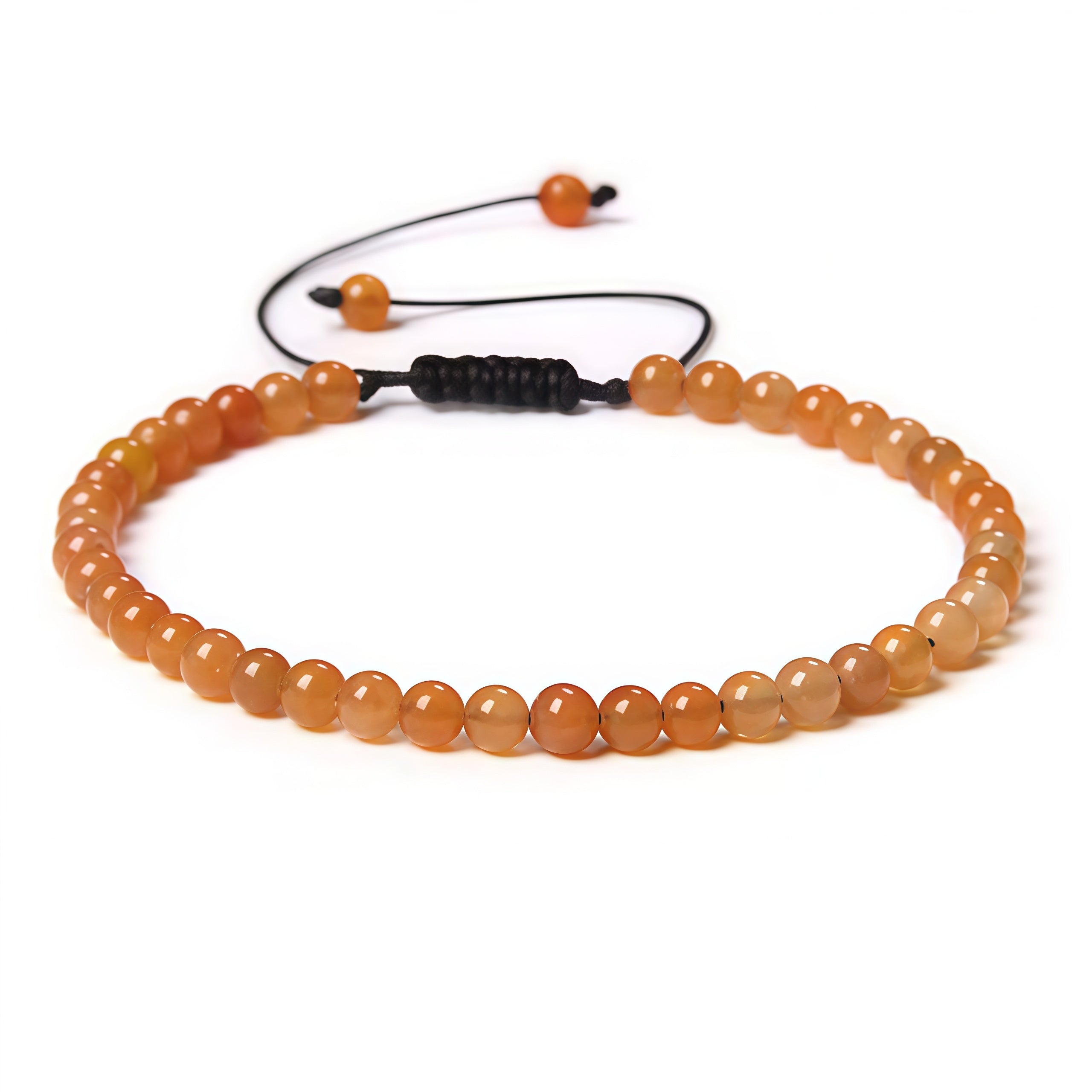 Beads Bracelet Adjustable Rope String Braided Bracelets 4mm 6mm 8mm