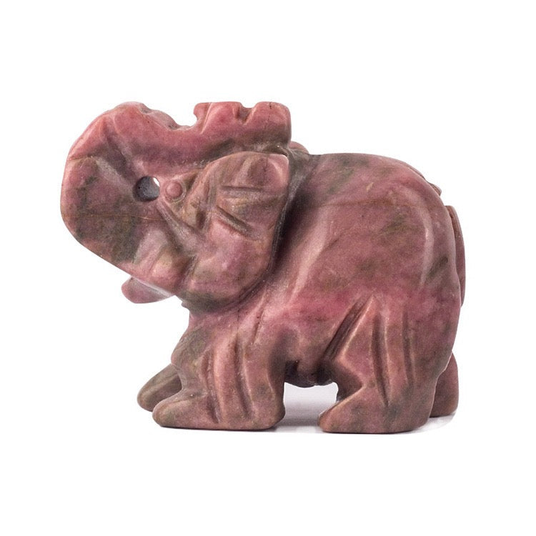 Elephant Figurine Hand Carved Animal Figurine