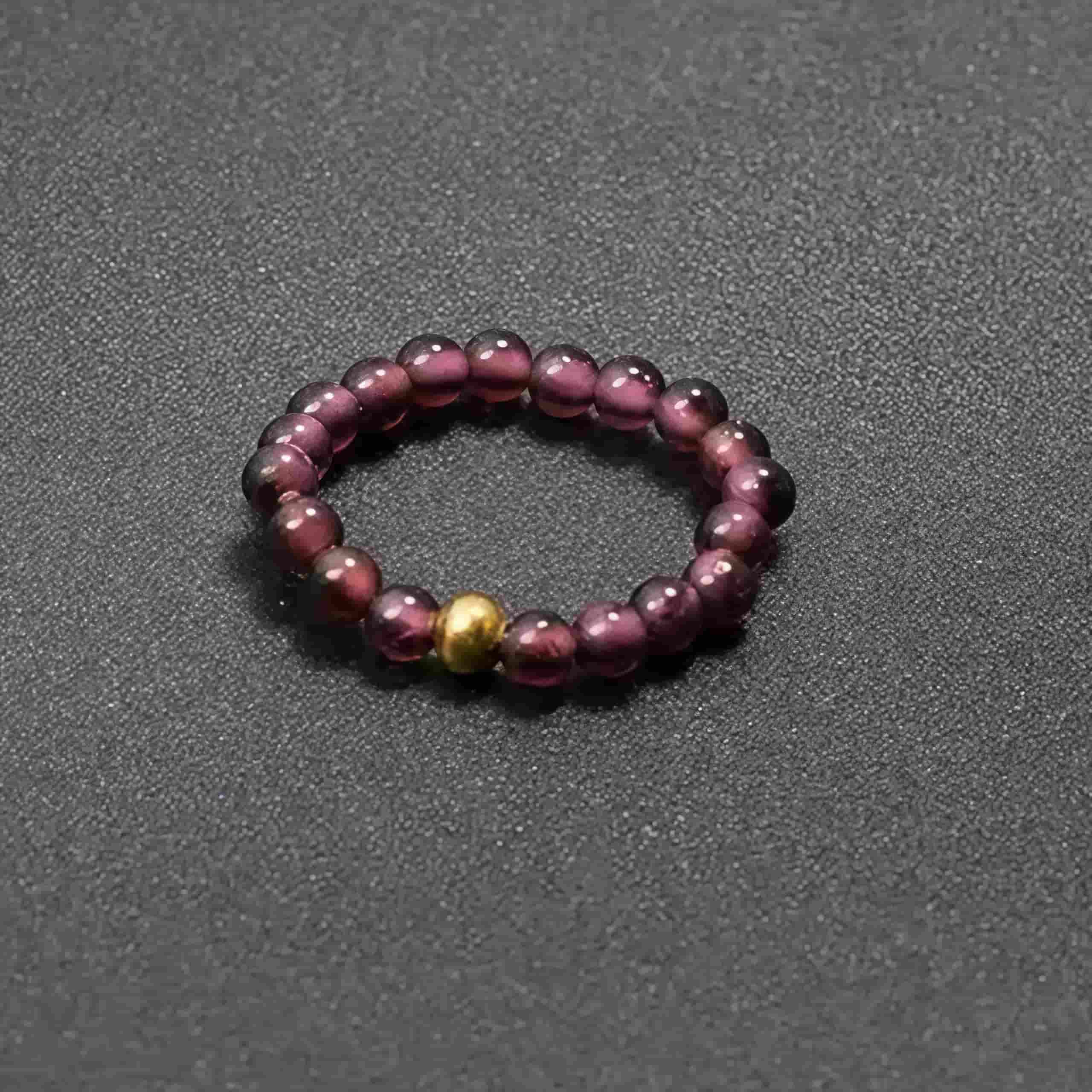 3mm Multi Round Bead Ring Elastic Rings Stackable