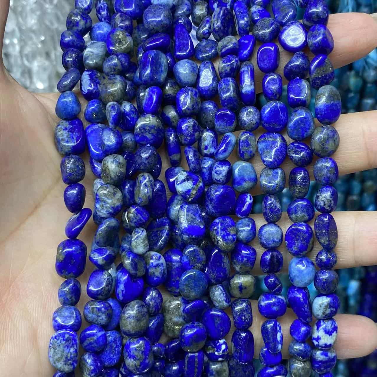 Nugget Smooth Beads 6-8mm Gemstone/Quartz/Jasper/Agate