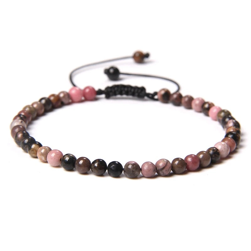 Beads Bracelet Adjustable Rope String Braided Bracelets 4mm 6mm 8mm