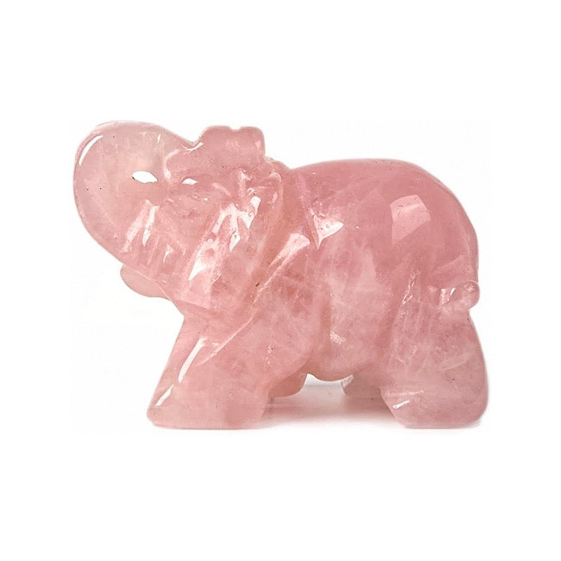 Elephant Figurine Hand Carved Animal Figurine