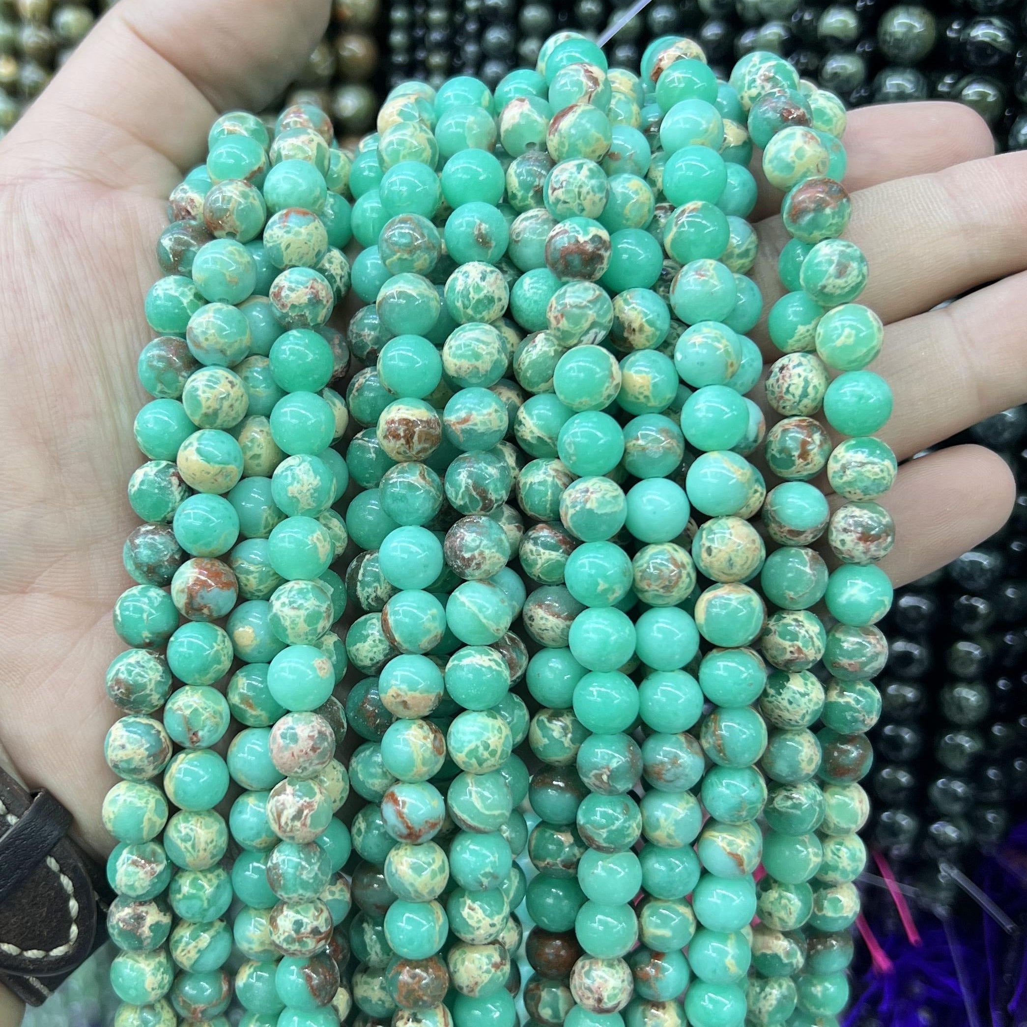 Round Beads 6mm 8mm 10mm  Free Shipping