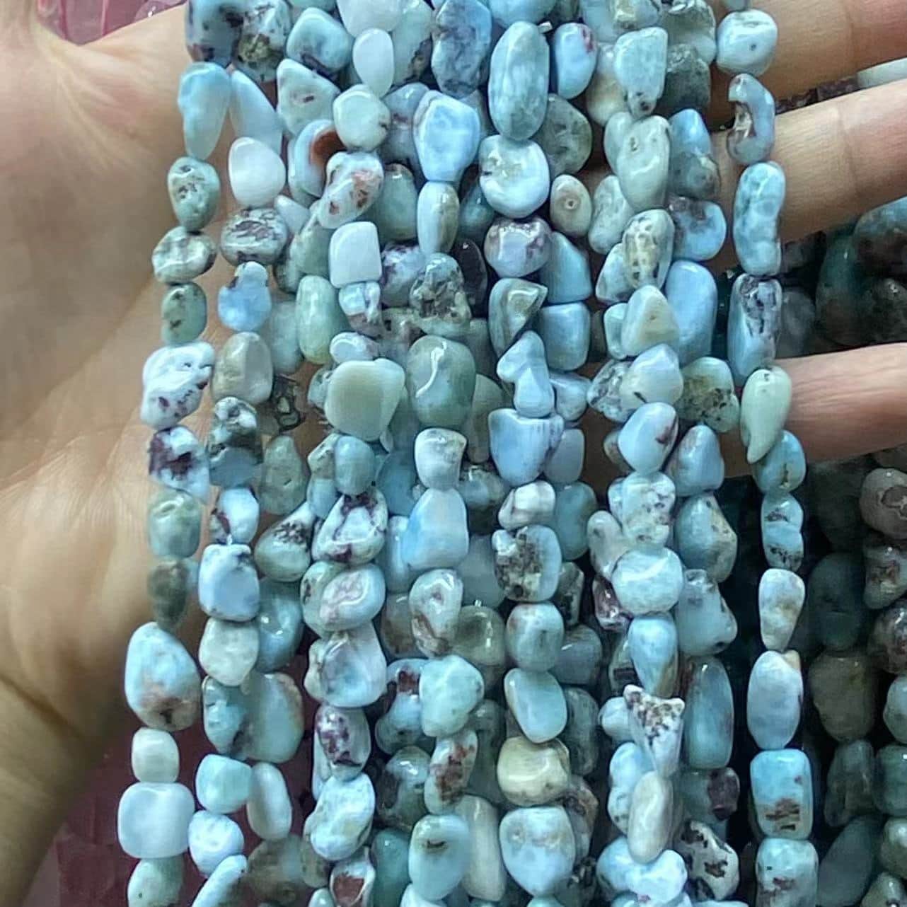 Nugget Smooth Beads 6-8mm Gemstone/Quartz/Jasper/Agate