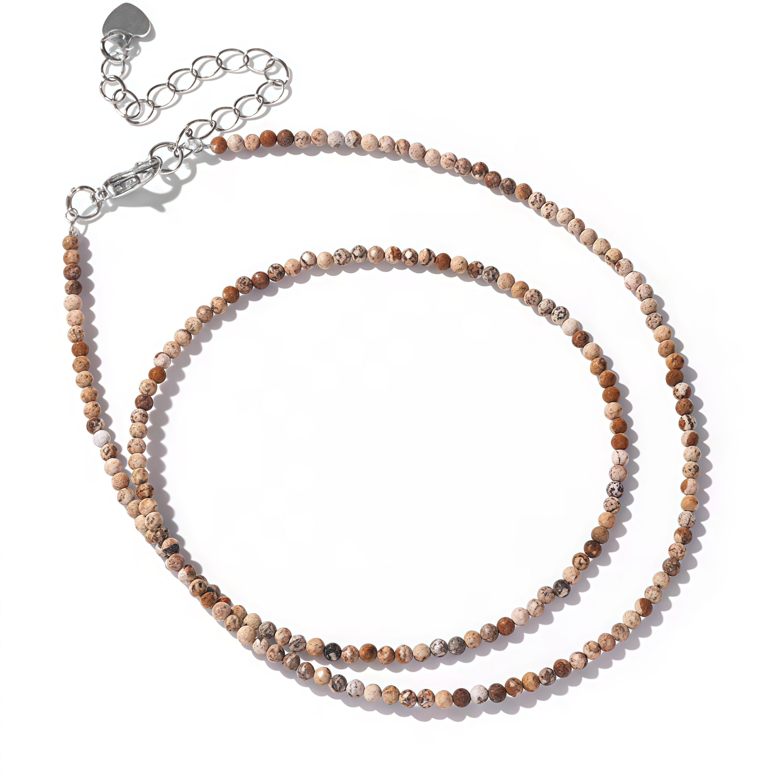 2mm Shining Beads Stone Necklace Choker Jewelry