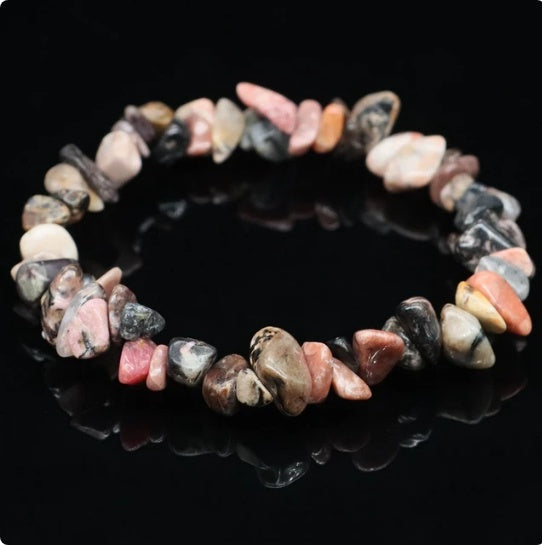 Chip Bead Stretch Bracelet 7.5inch