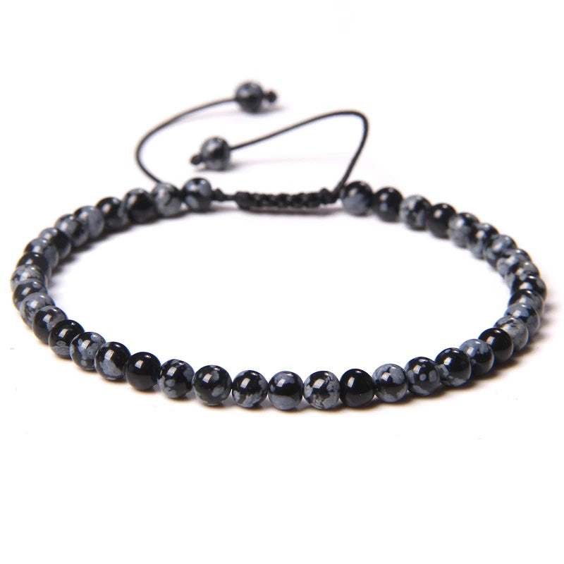 Beads Bracelet Adjustable Rope String Braided Bracelets 4mm 6mm 8mm