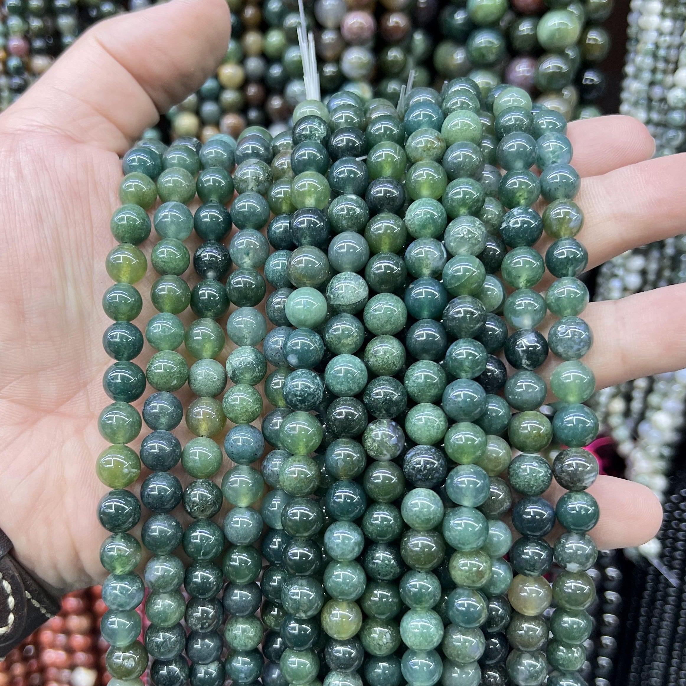 $2.5--8mm #2 Semi- Precious beads Free Shipping
