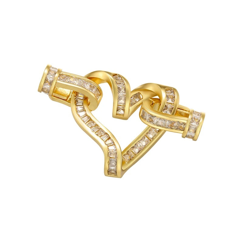 1 Pcs Hooks Accesories Supplies Brass Cubic Zirconia Connectors