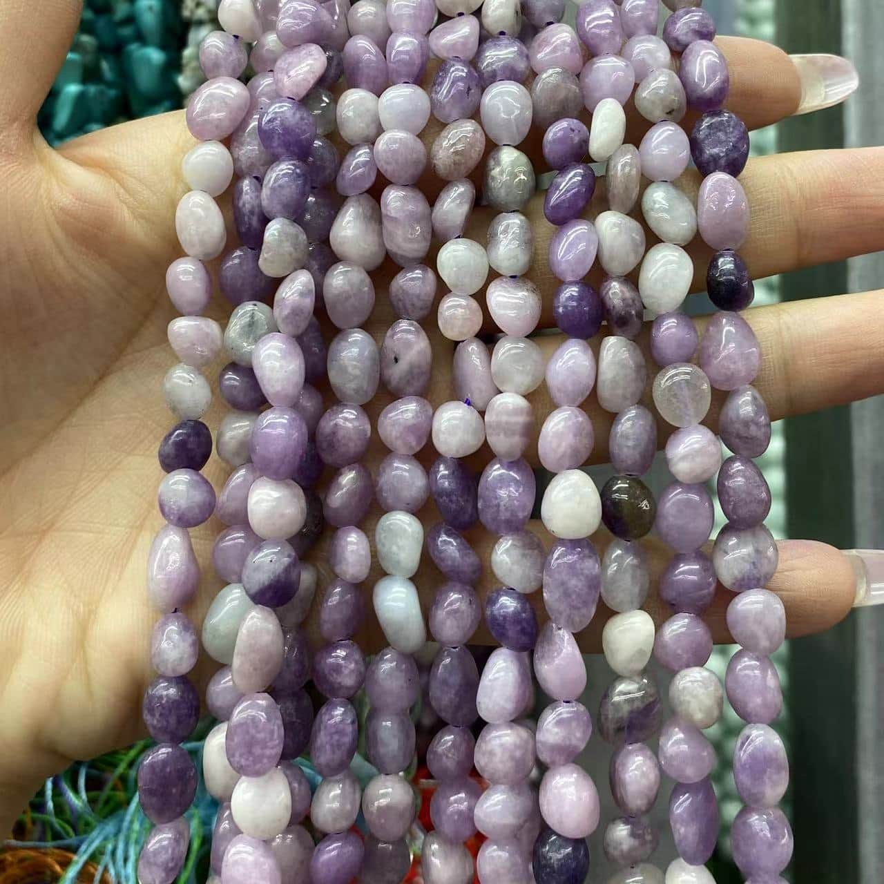 Nugget Smooth Beads 6-8mm Gemstone/Quartz/Jasper/Agate