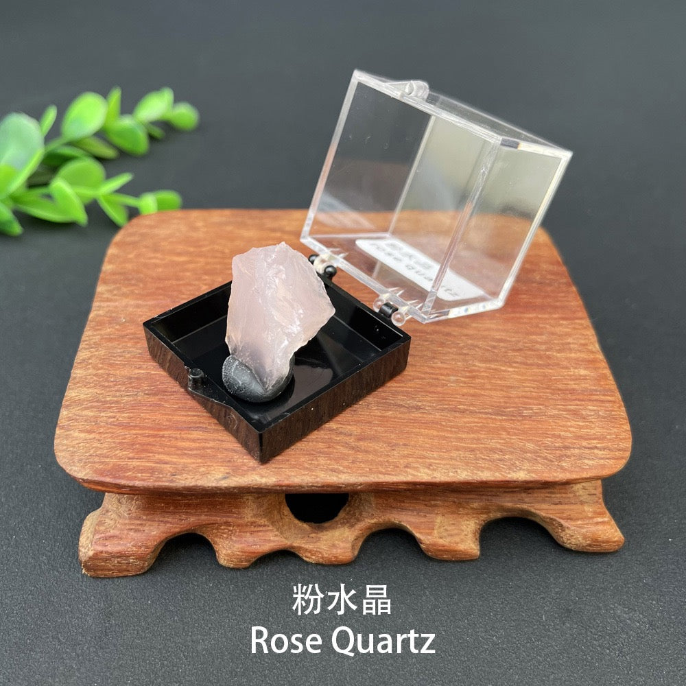 Micro Mineral Box Raw Crystal Gemstone Collection Box
