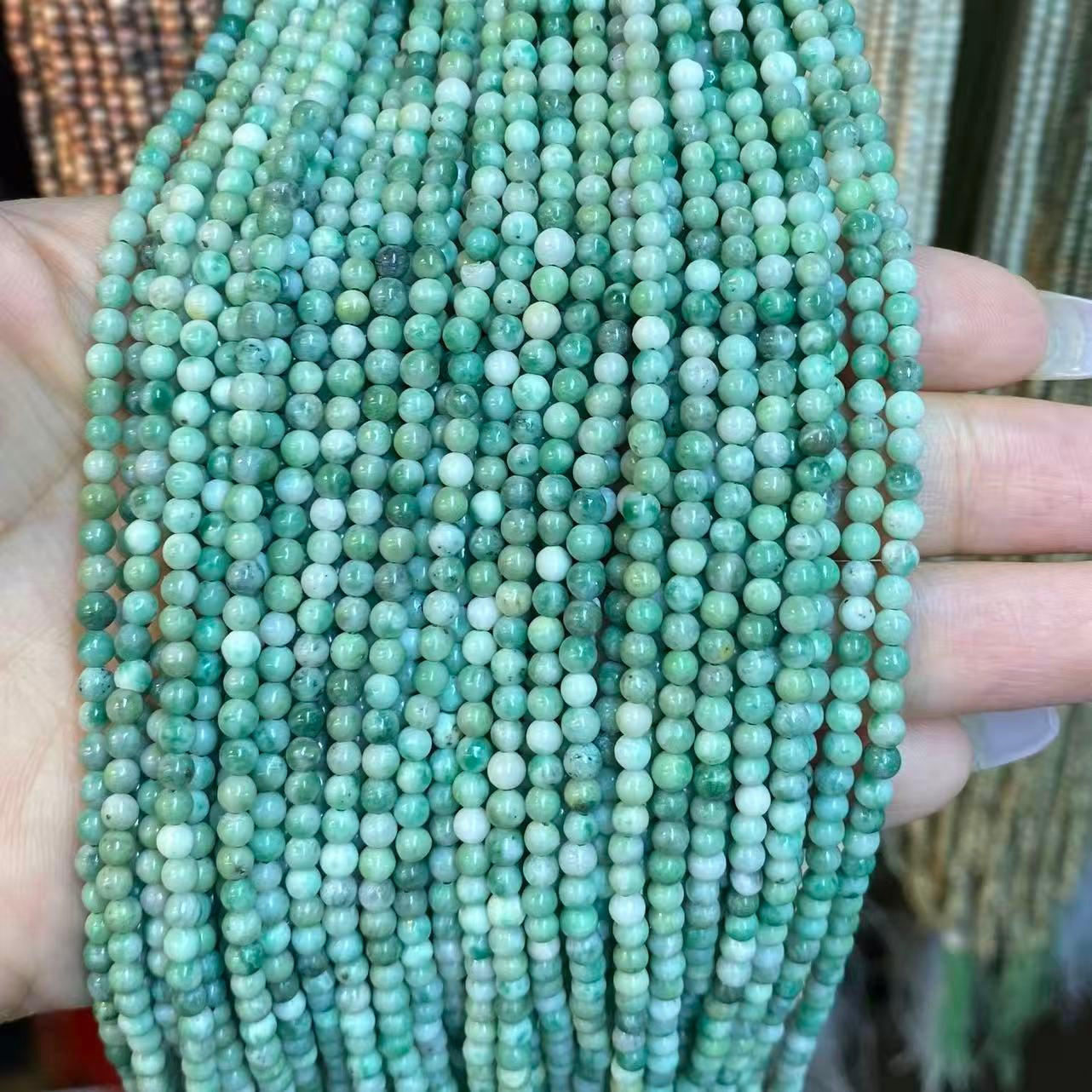 Tiny Round Smooth Beads Gemstone/Quartz/Jasper/Agate 2mm 3mm 4mm