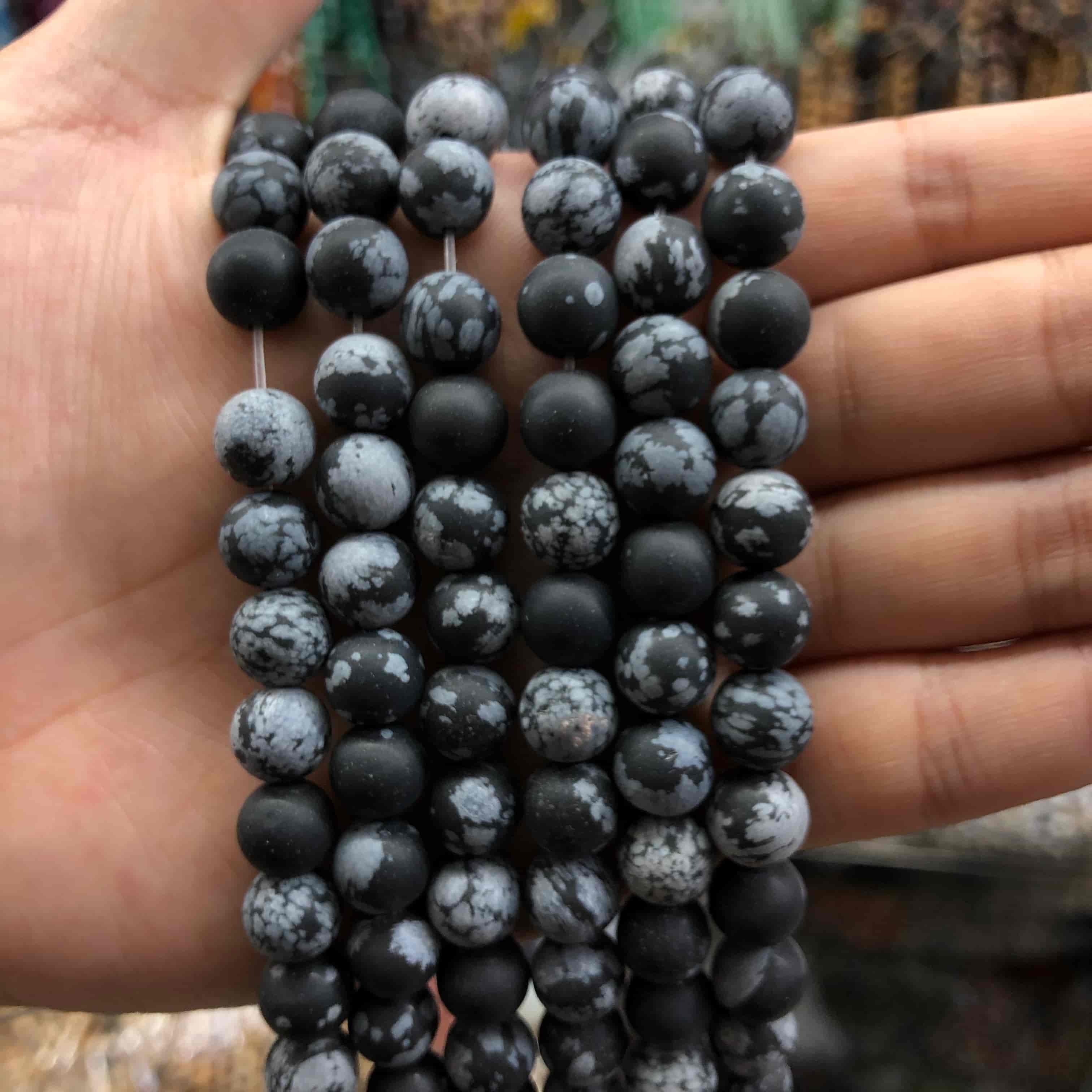 Round Matte Beads Crystal/Quartz/Jasper/Agate 4mm 6mm 8mm 10mm