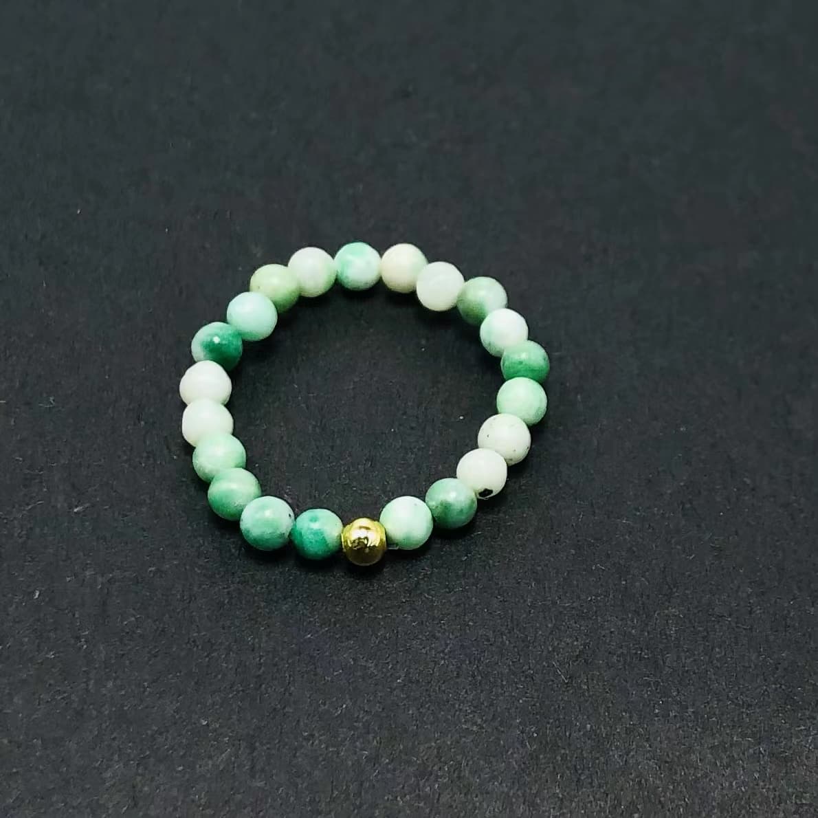 3mm Multi Round Bead Ring Elastic Rings Stackable