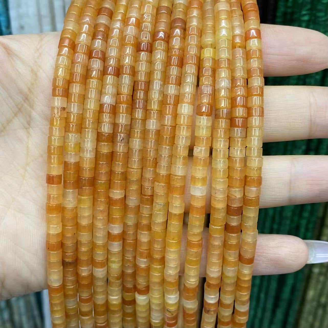 Heishi Rondelle Beads 2x4mm Quartz/Jasper/Agate/Crystal