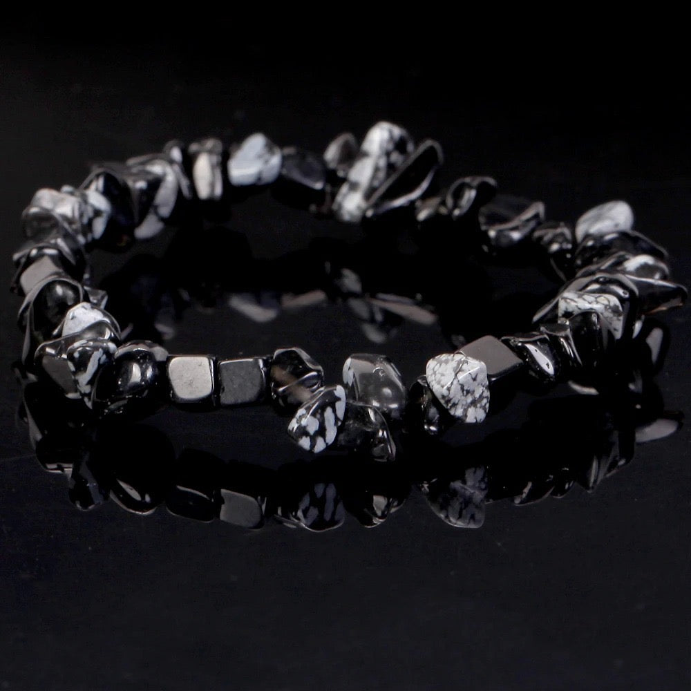 Chip Bead Stretch Bracelet 7.5inch