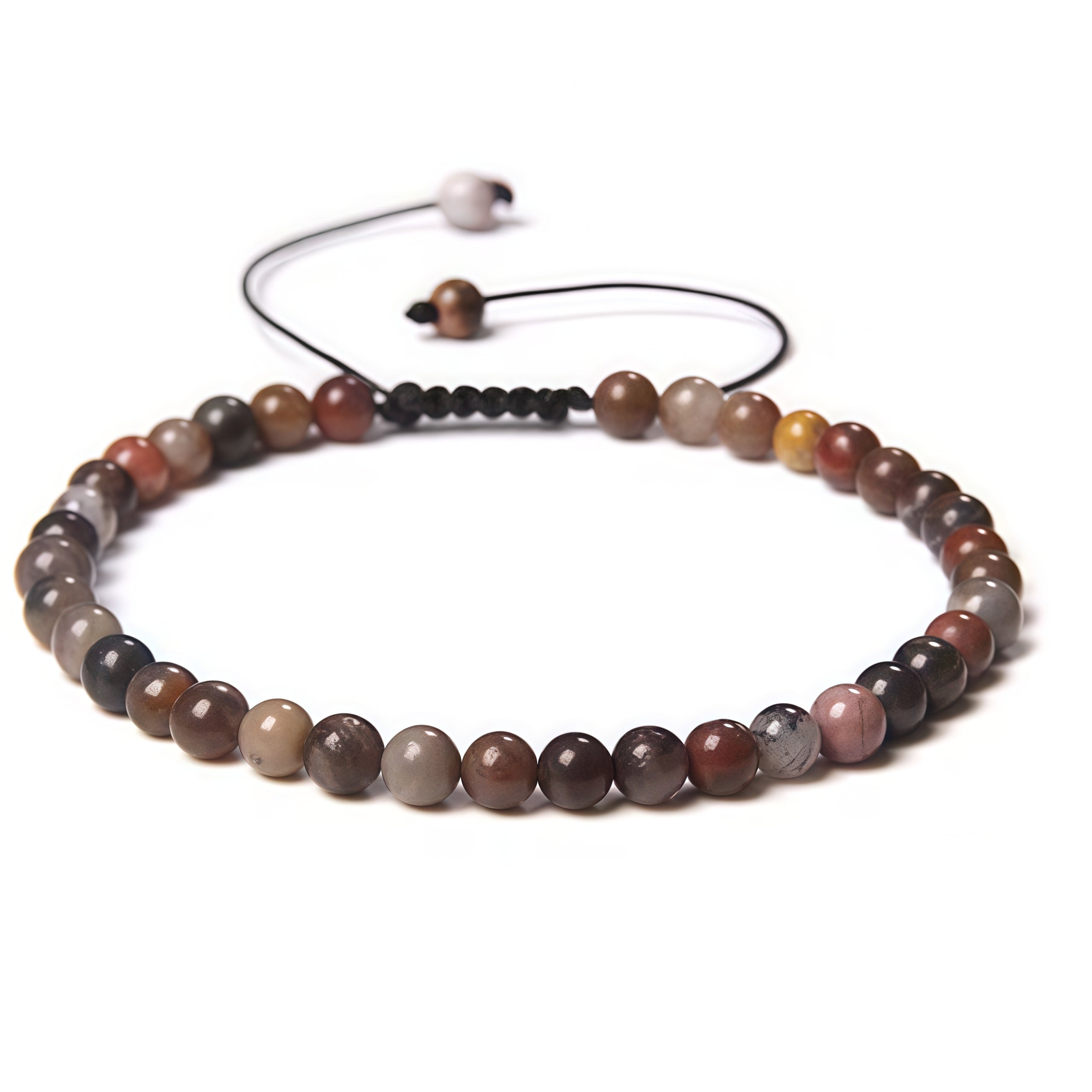 Beads Bracelet Adjustable Rope String Braided Bracelets 4mm 6mm 8mm