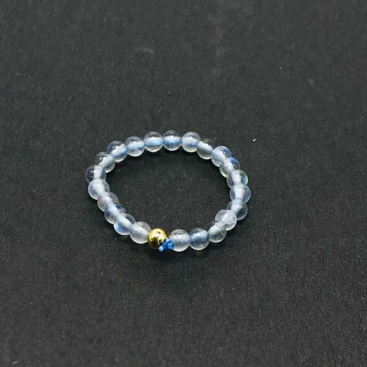3mm Multi Round Bead Ring Elastic Rings Stackable