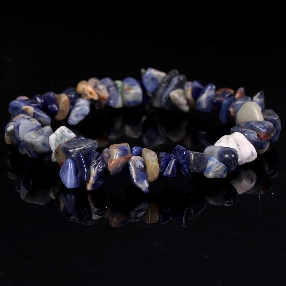 Chip Bead Stretch Bracelet 7.5inch