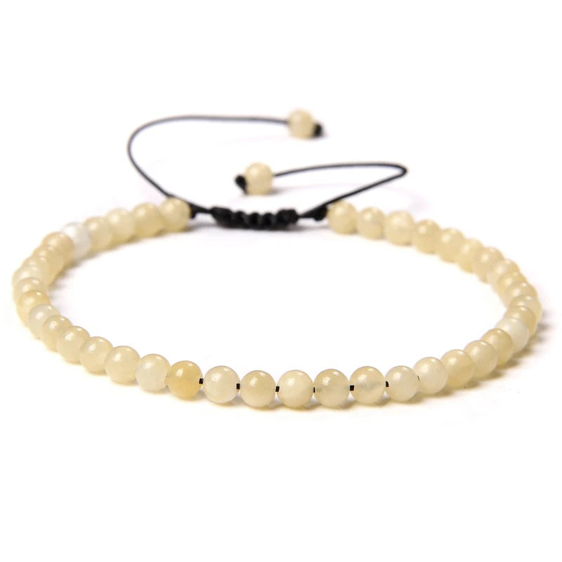 Beads Bracelet Adjustable Rope String Braided Bracelets 4mm 6mm 8mm
