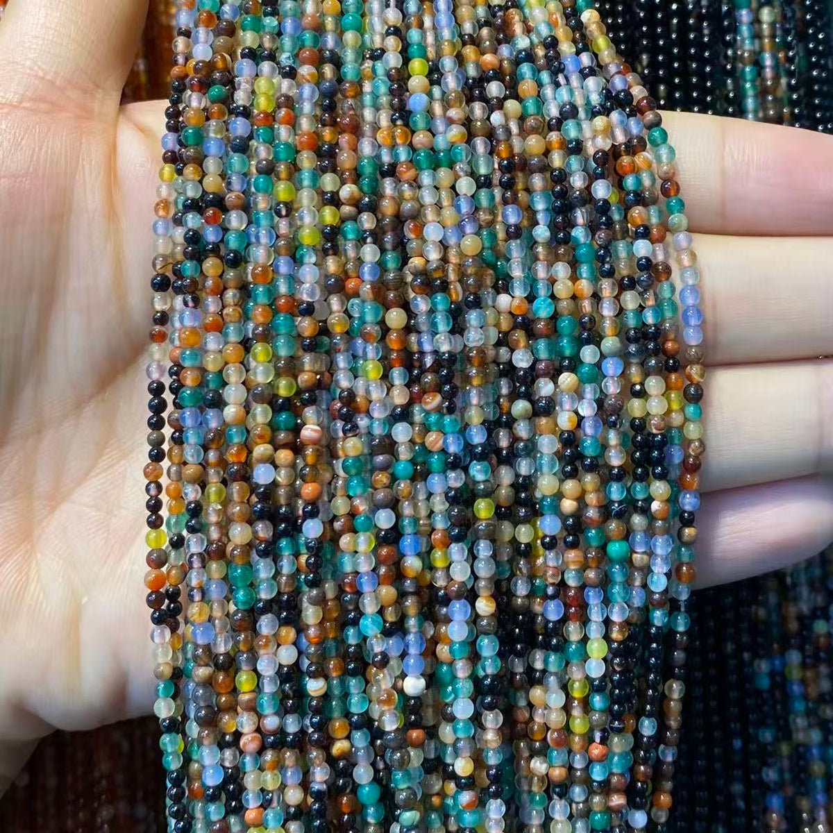 Tiny Round Smooth Agate Beads 2mm 3mm 4mm