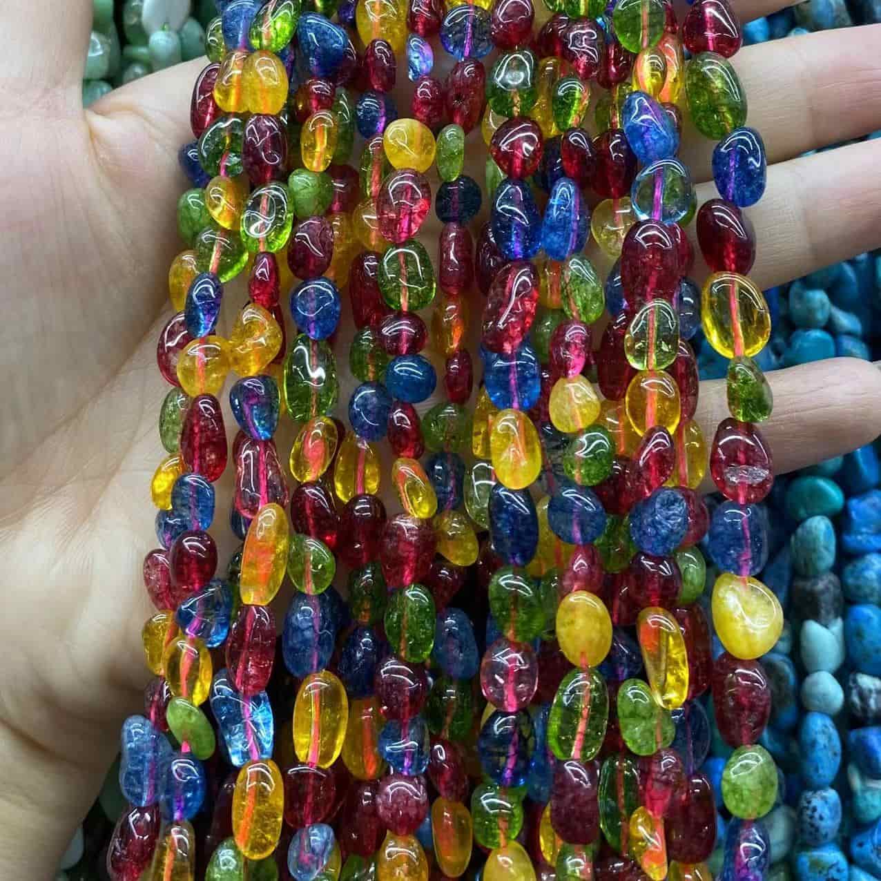 Nugget Smooth Beads 6-8mm Gemstone/Quartz/Jasper/Agate