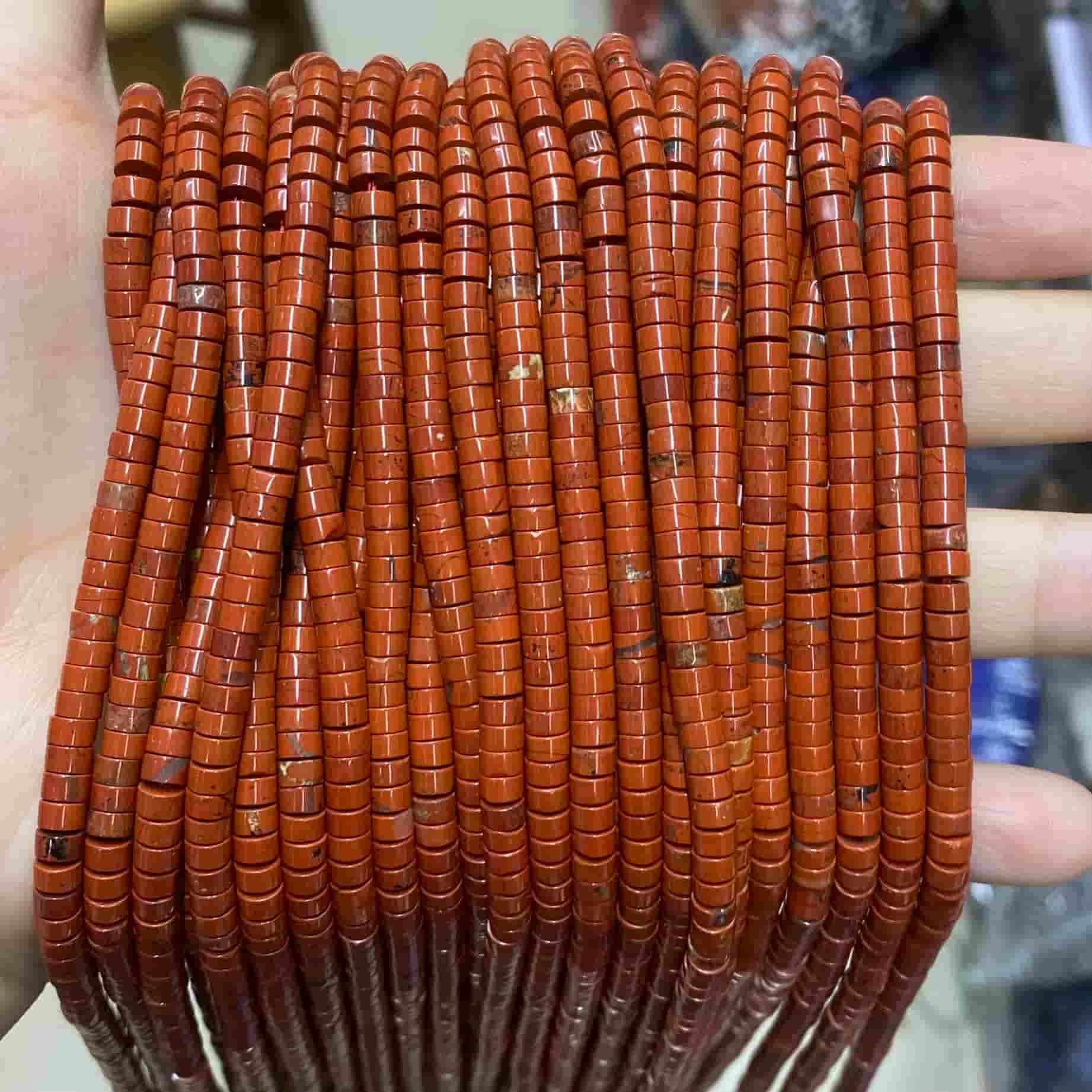 Heishi Rondelle Beads 2x4mm Quartz/Jasper/Agate/Crystal