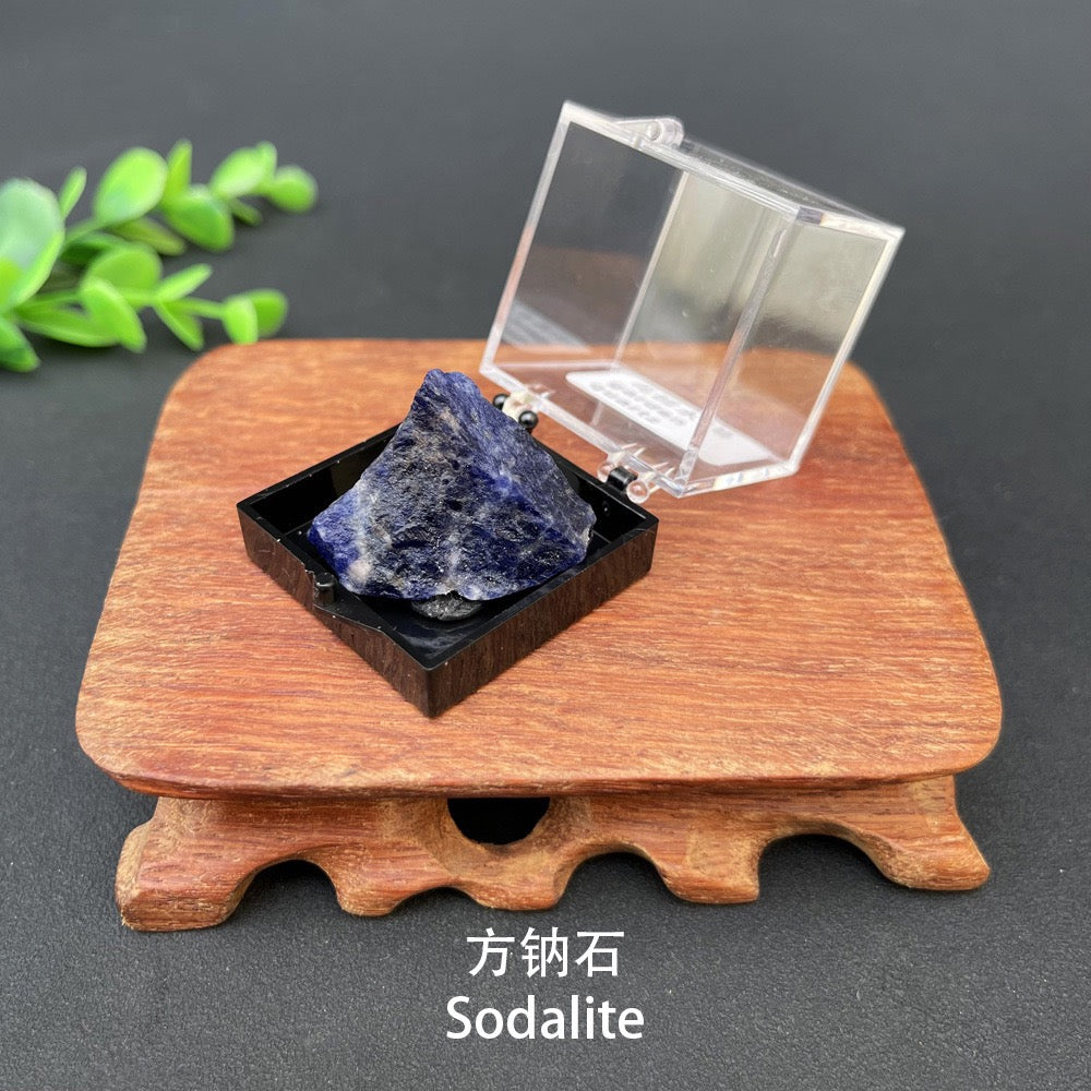 Micro Mineral Box Raw Crystal Gemstone Collection Box