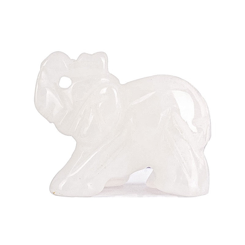 Elephant Figurine Hand Carved Animal Figurine