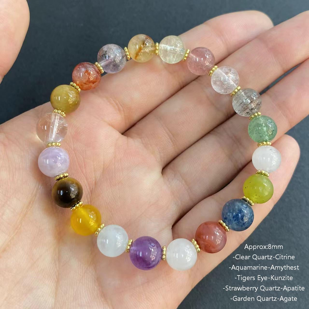 Natural Designer Healing Crystal Bracelet Mutiple Styles