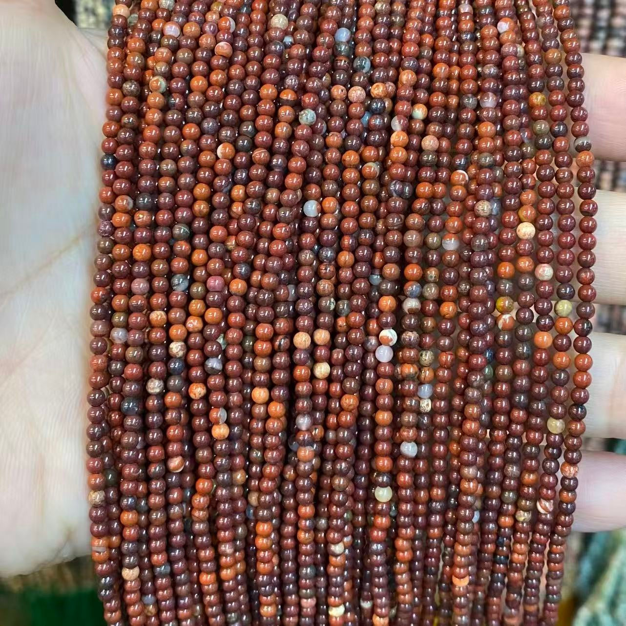 Tiny Round Smooth Beads Gemstone/Quartz/Jasper/Agate 2mm 3mm 4mm