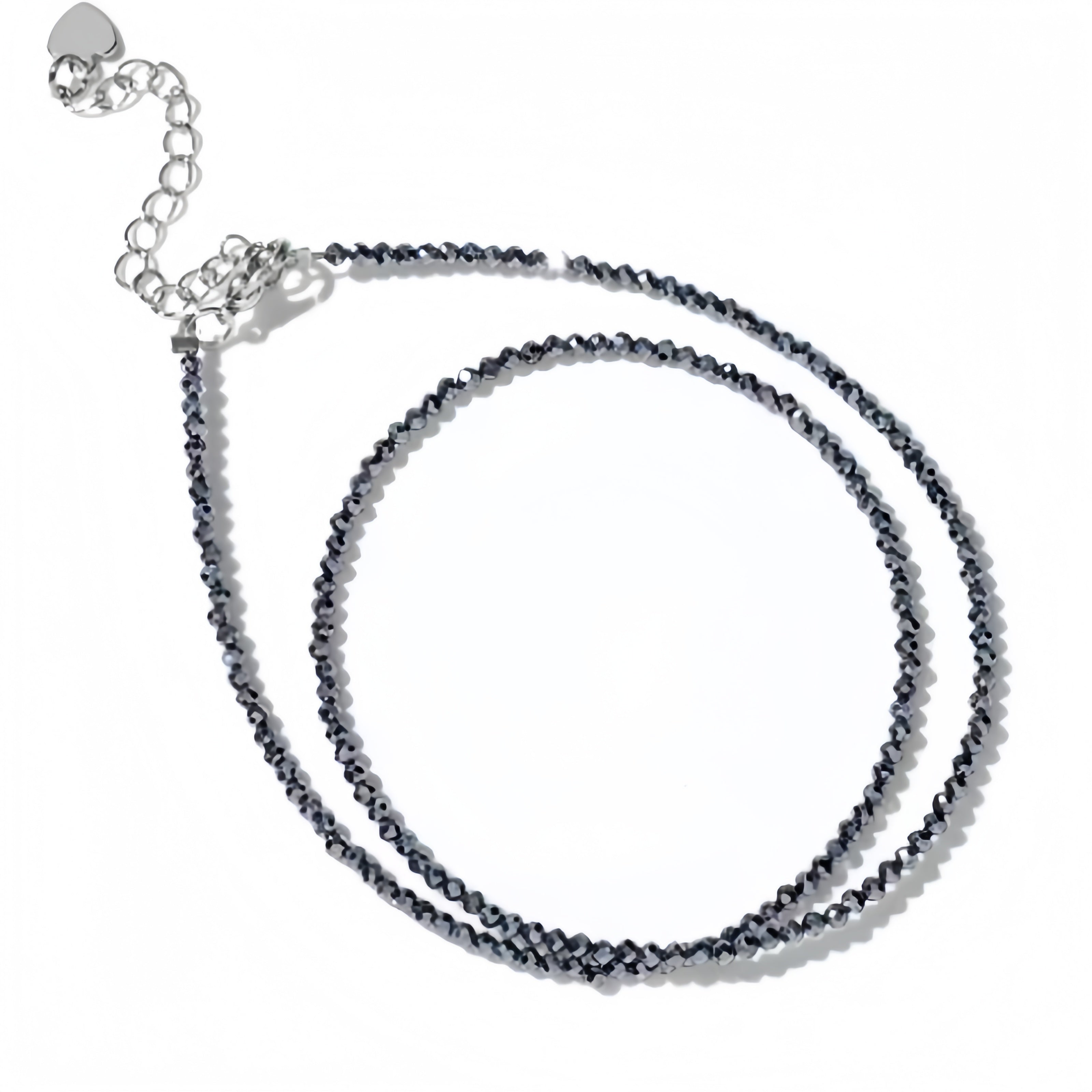 2mm Shining Beads Stone Necklace Choker Jewelry