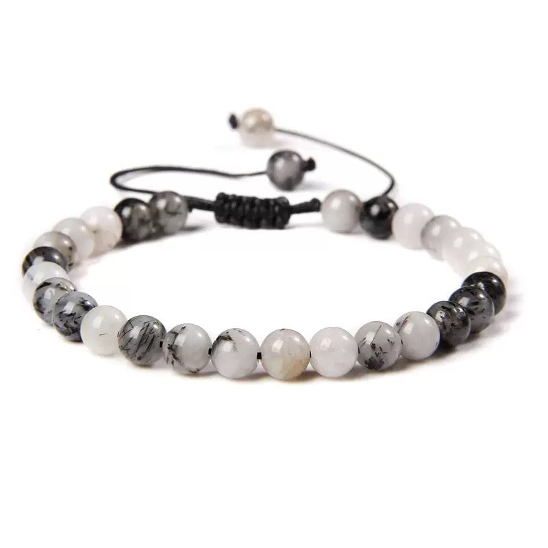 Beads Bracelet Adjustable Rope String Braided Bracelets 4mm 6mm 8mm