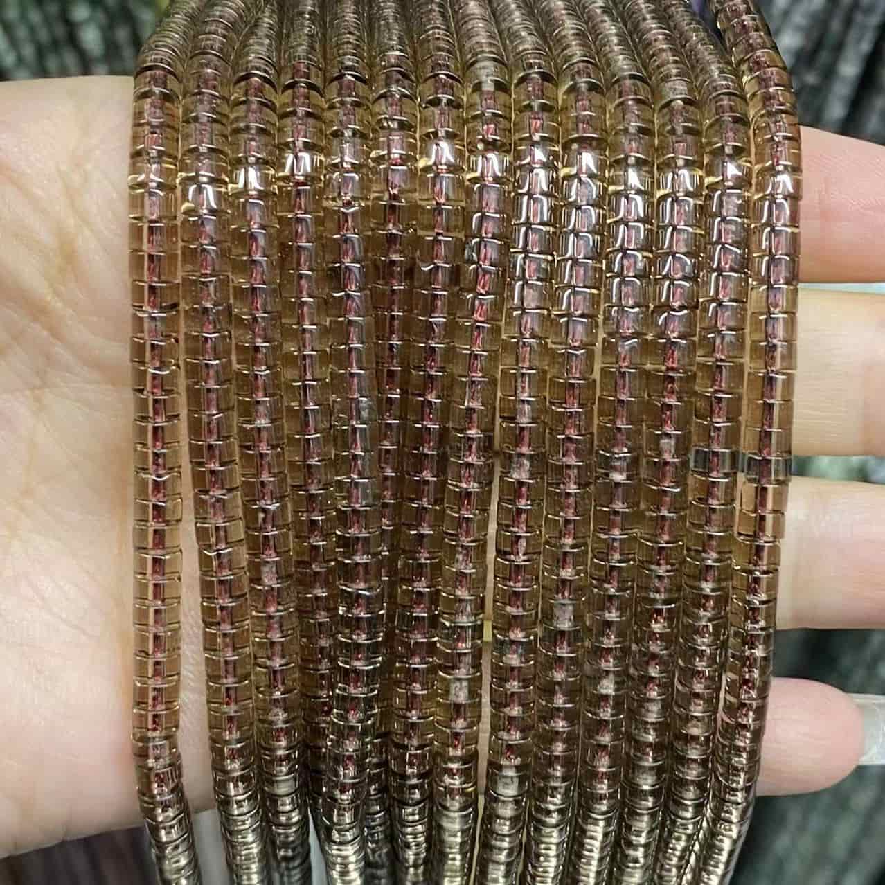 Heishi Rondelle Beads 2x4mm Quartz/Jasper/Agate/Crystal