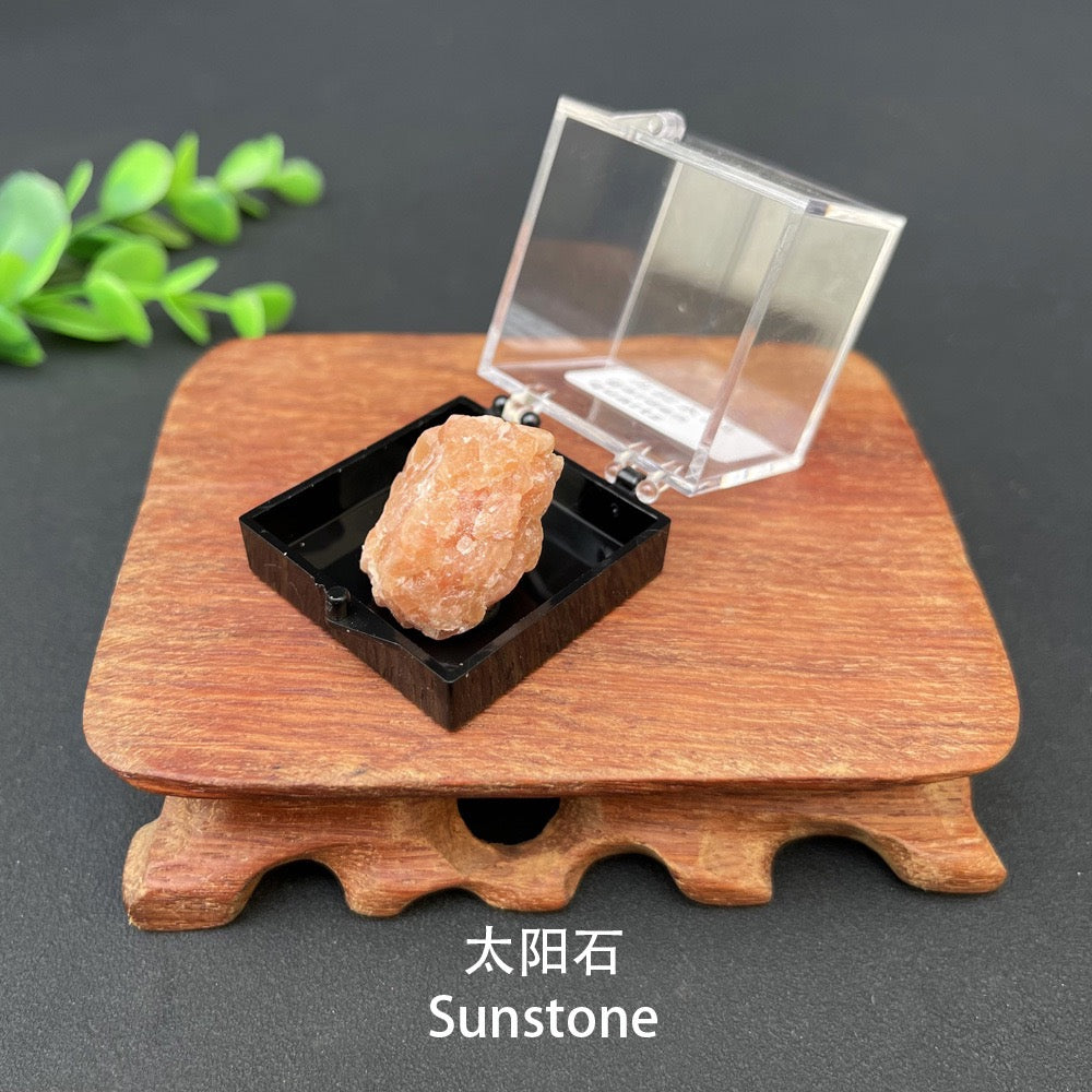 Micro Mineral Box Raw Crystal Gemstone Collection Box