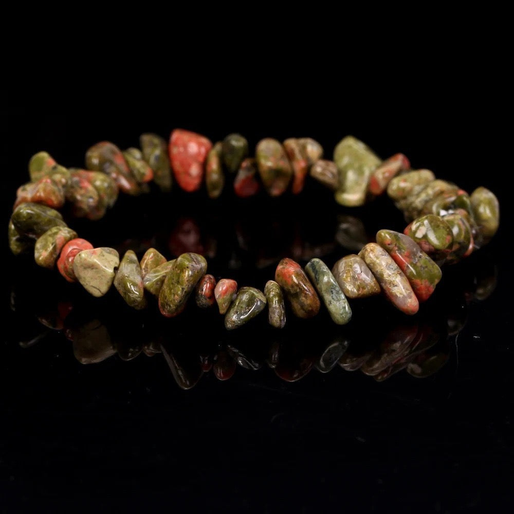 Chip Bead Stretch Bracelet 7.5inch