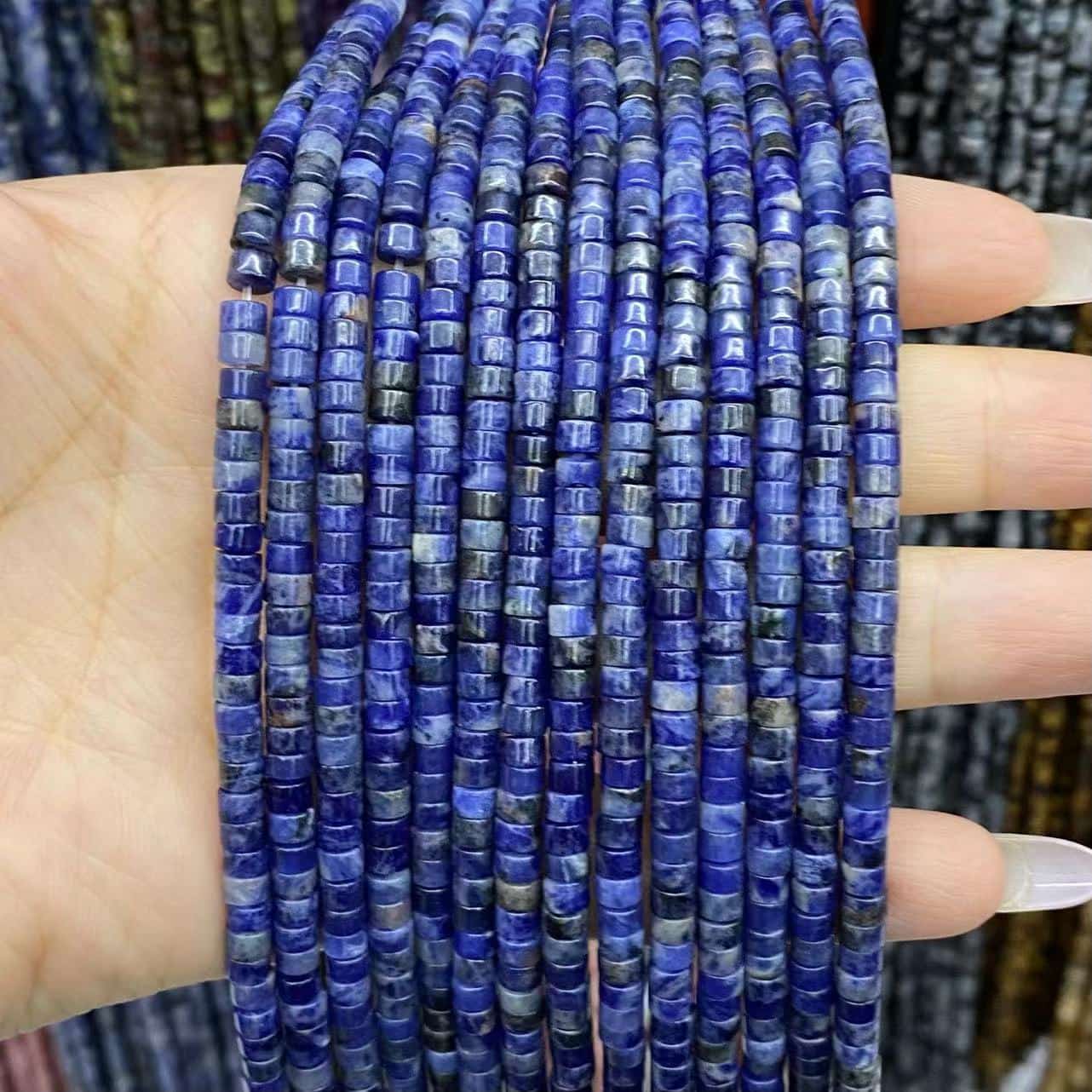Heishi Rondelle Beads 2x4mm Quartz/Jasper/Agate/Crystal